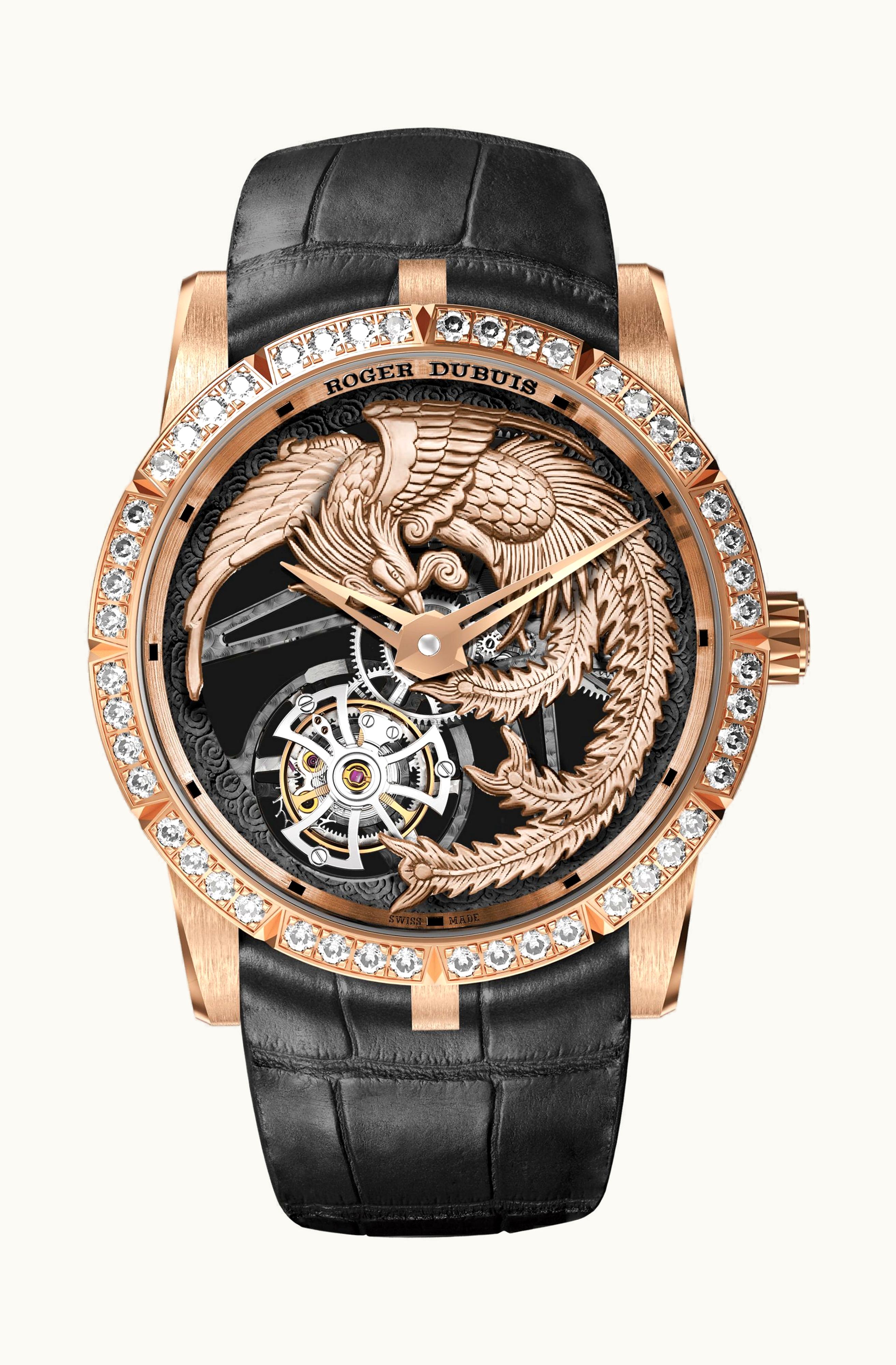 Roger Dubuis Excalibur Feng Pink Gold 36mm - Rose Gold - Manual Winding