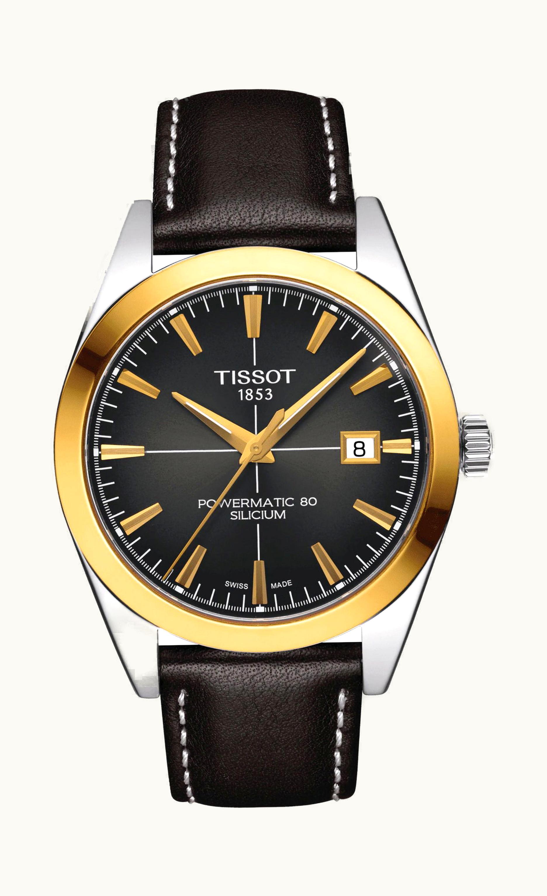 Tissot Gentleman Powermatic 80 Silicium Solid 18K Gold bezel