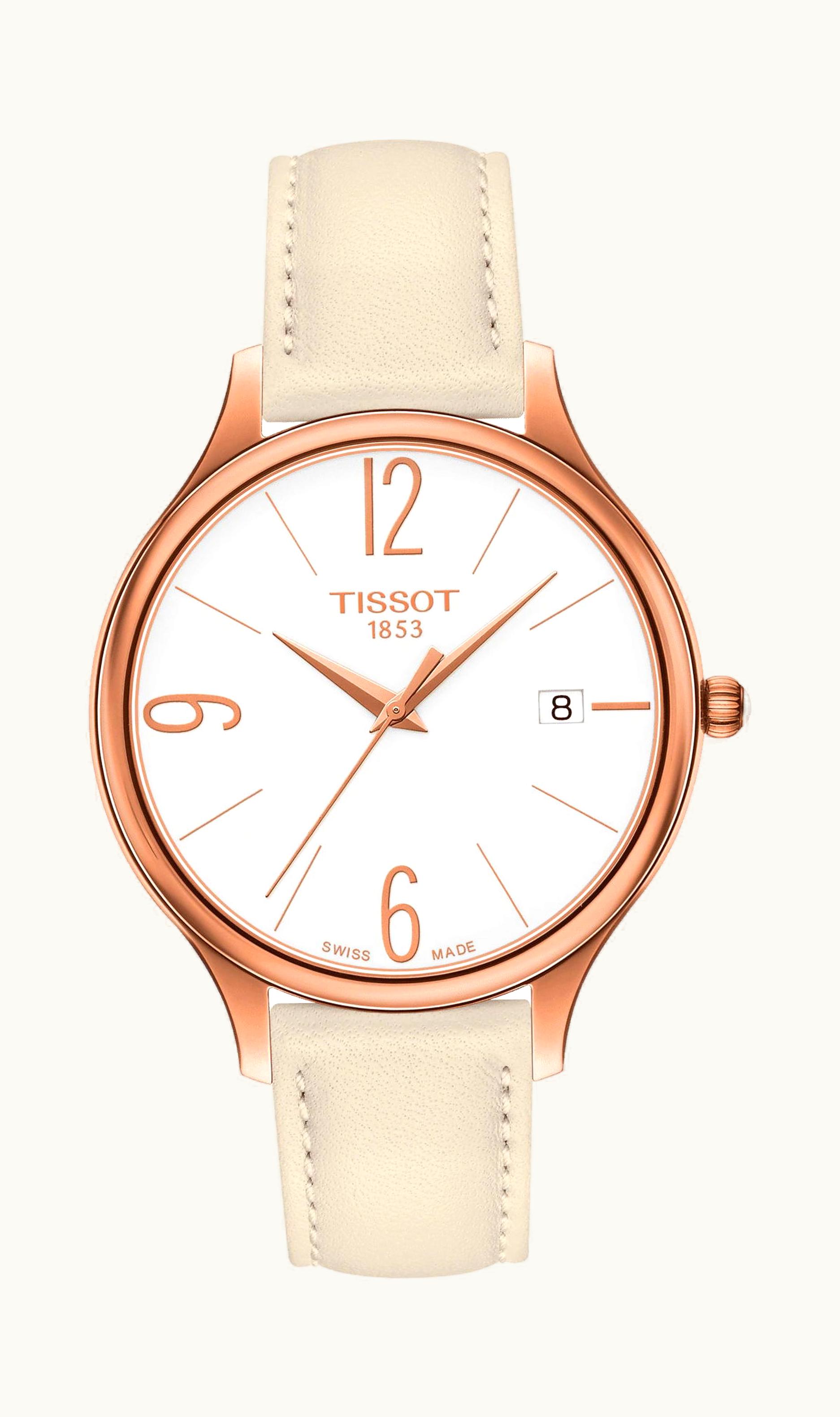 Tissot Bella Ora Round 38.0mm - Rose Gold Plated Steel - Quartz