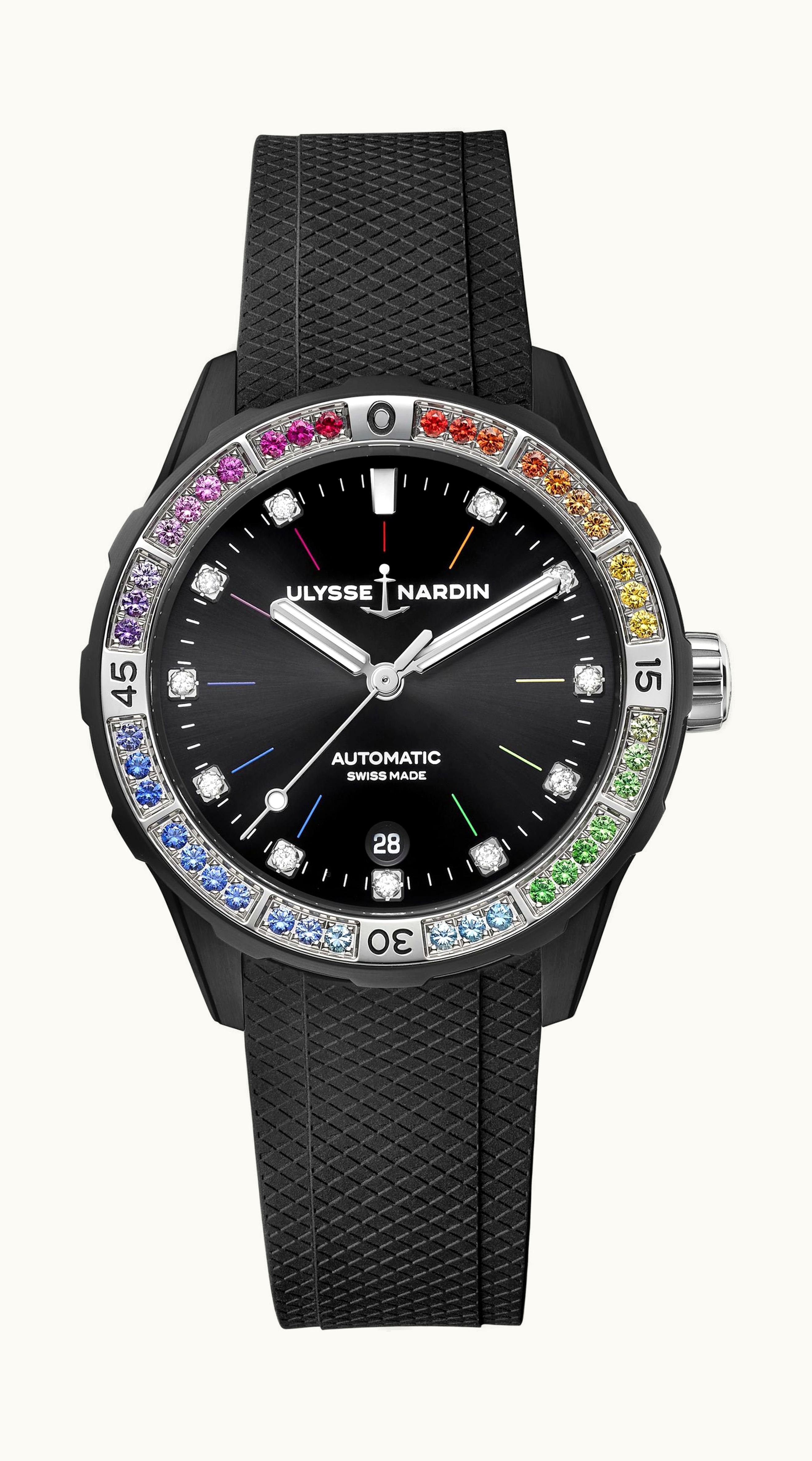 Ulysse Nardin Lady Diver Rainbow Black