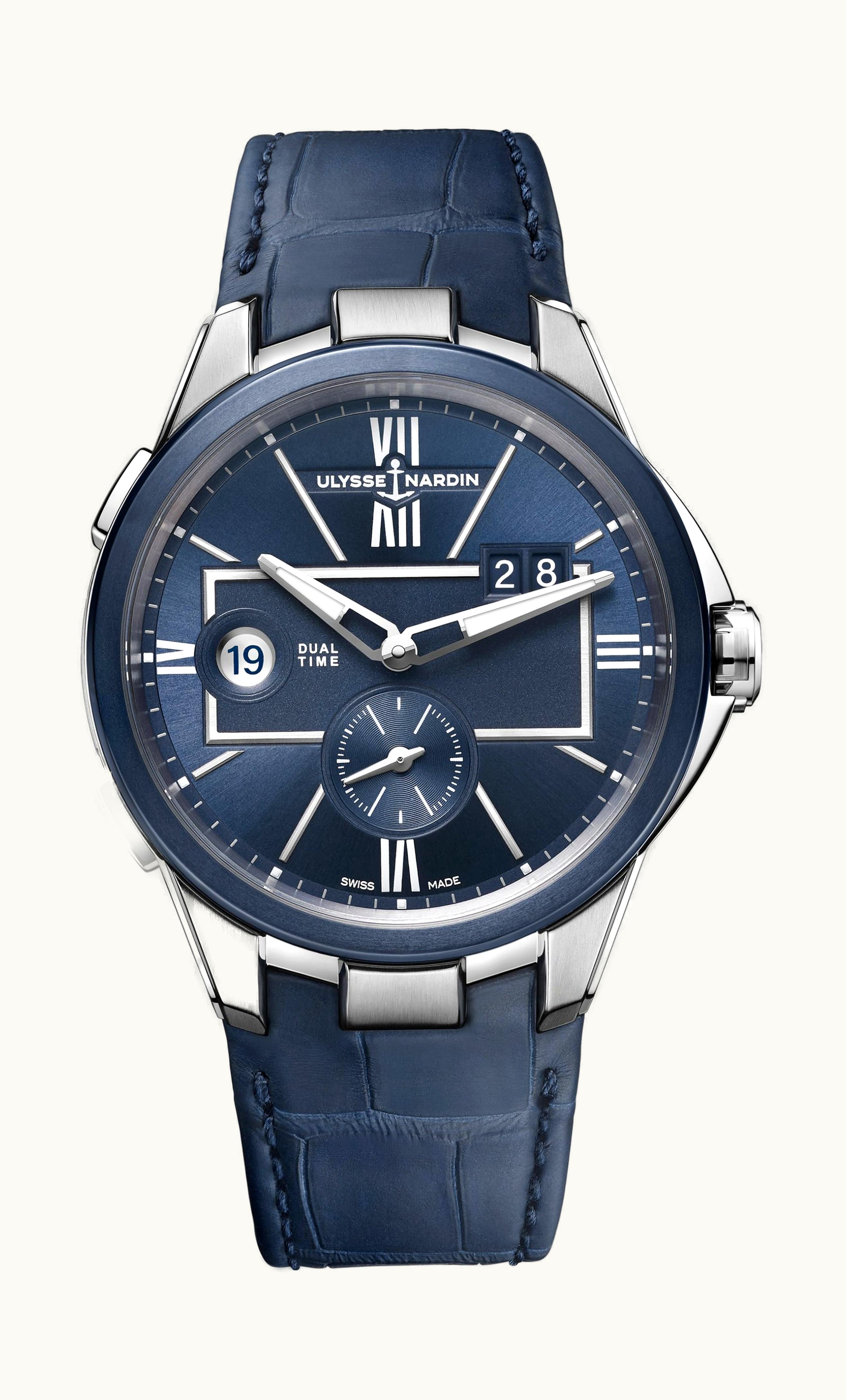 Ulysse Nardin Executive Dual Time Blue