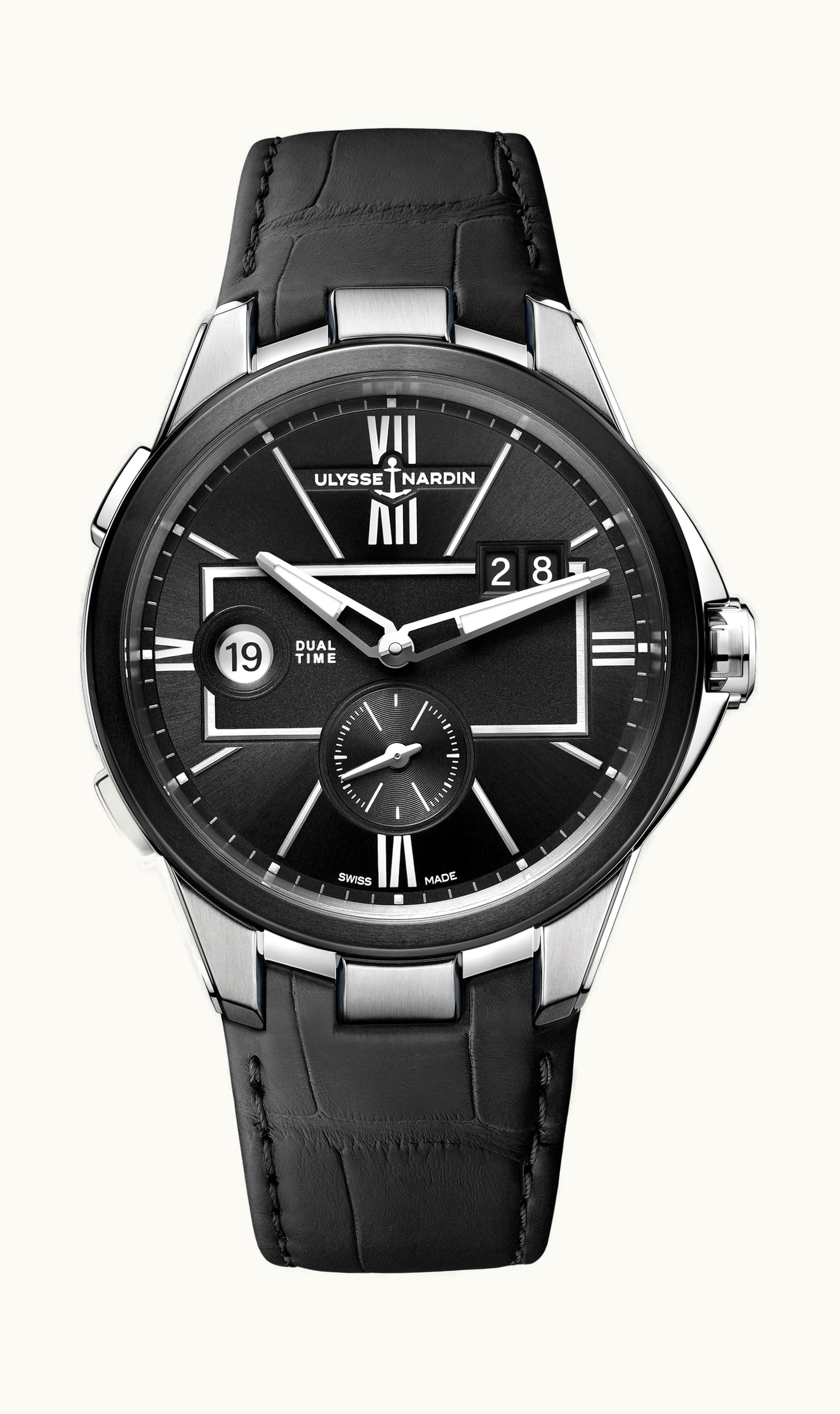 Ulysse Nardin Executive Dual Time Black