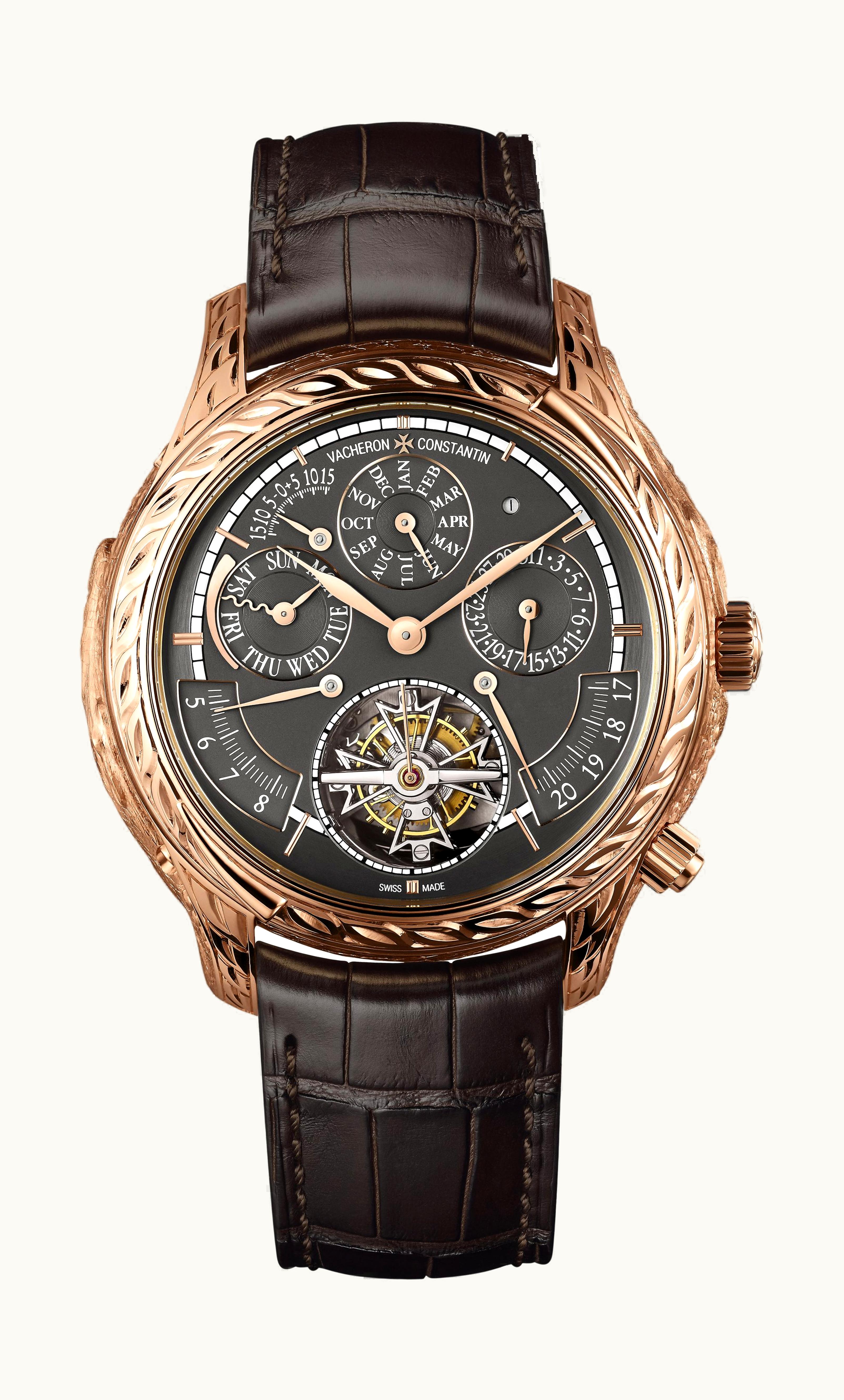 Vacheron Constantin Les Cabinotiers Grand Complication Crocodile 47mm - Rose Gold - Manual Winding