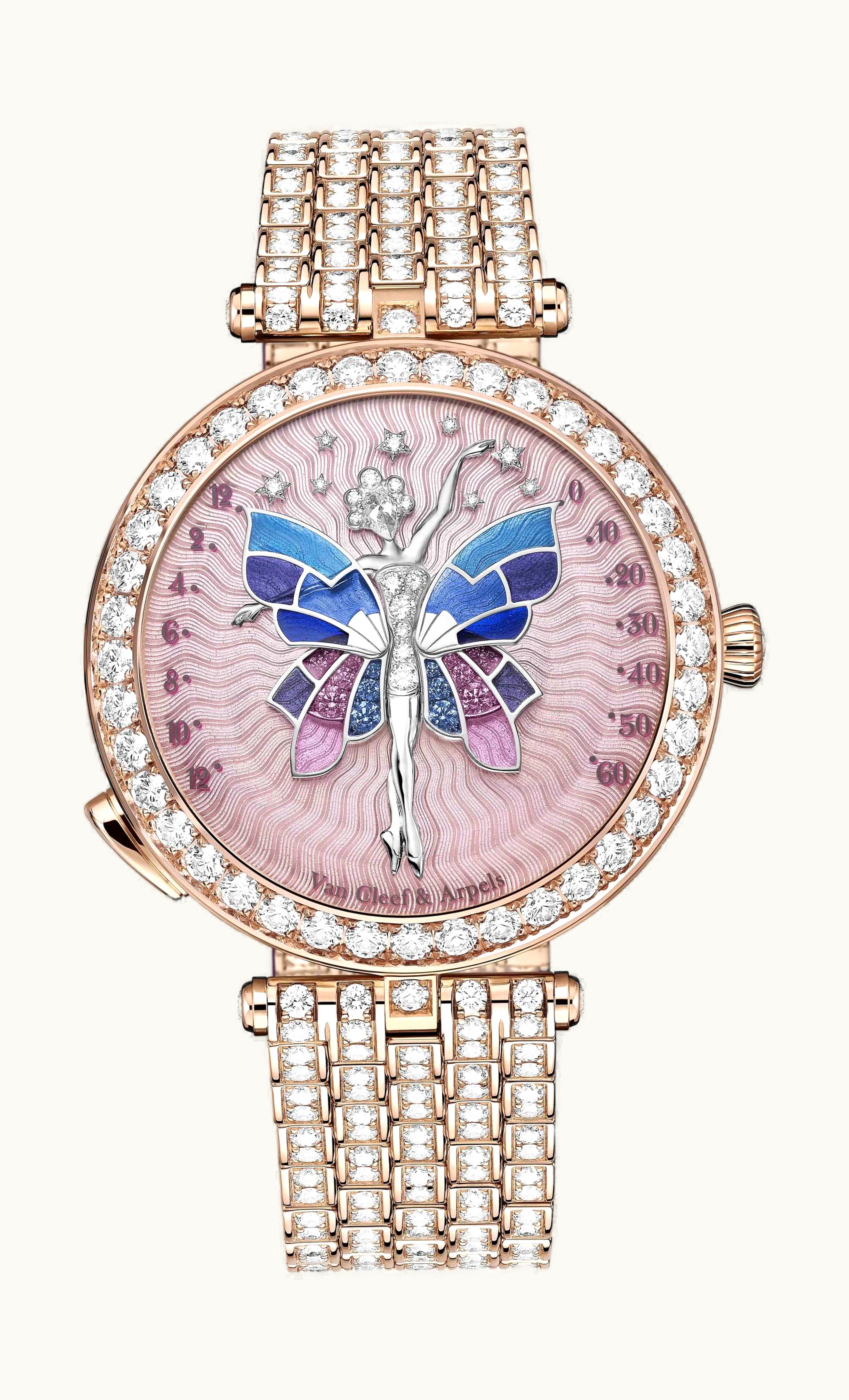 Van Cleef & Arpels Lady Arpels Ballerine Enchantée Rose Gold Watch