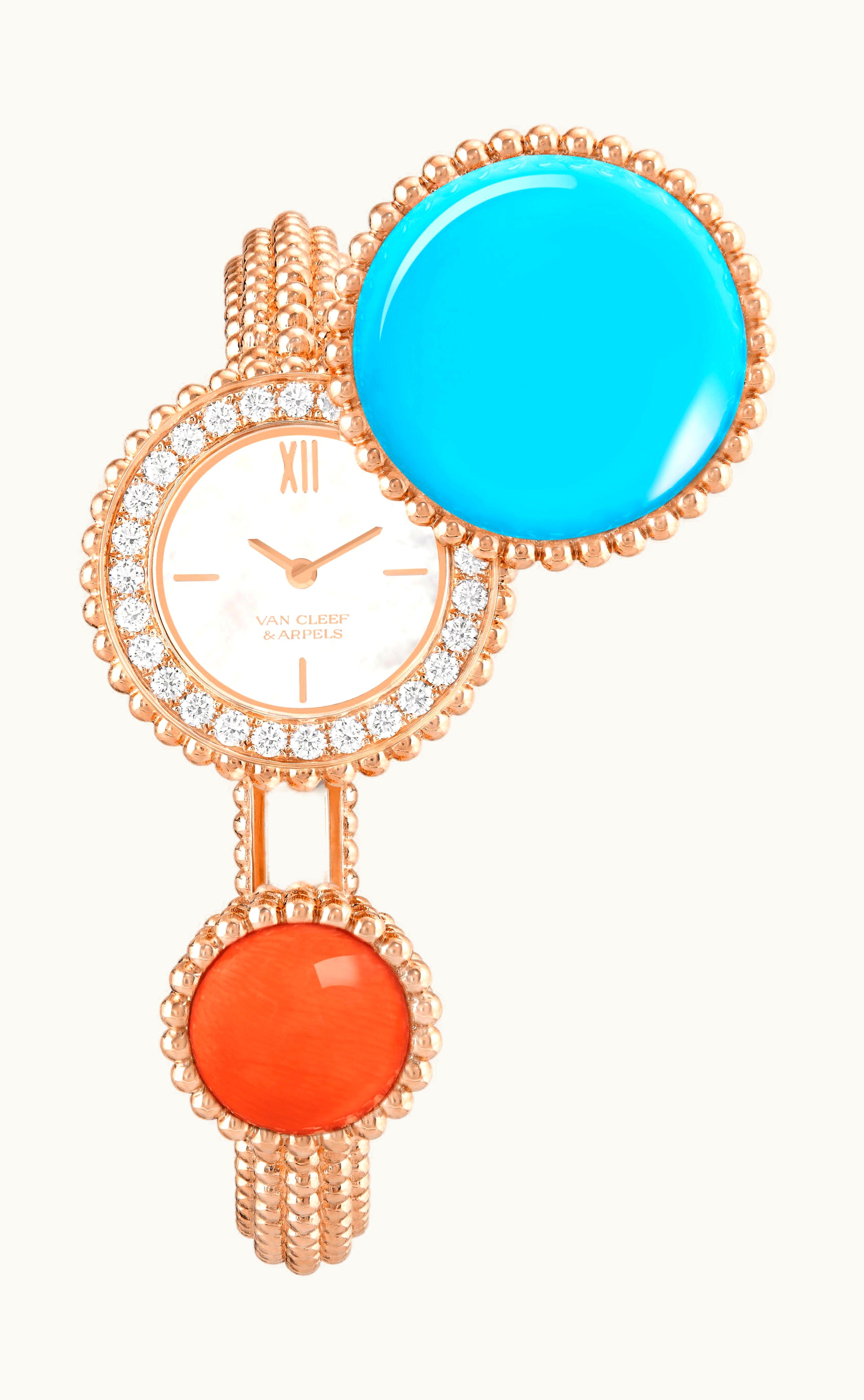 Van Cleef & Arpels Perlée Toi & Moi Secret Watch Medium