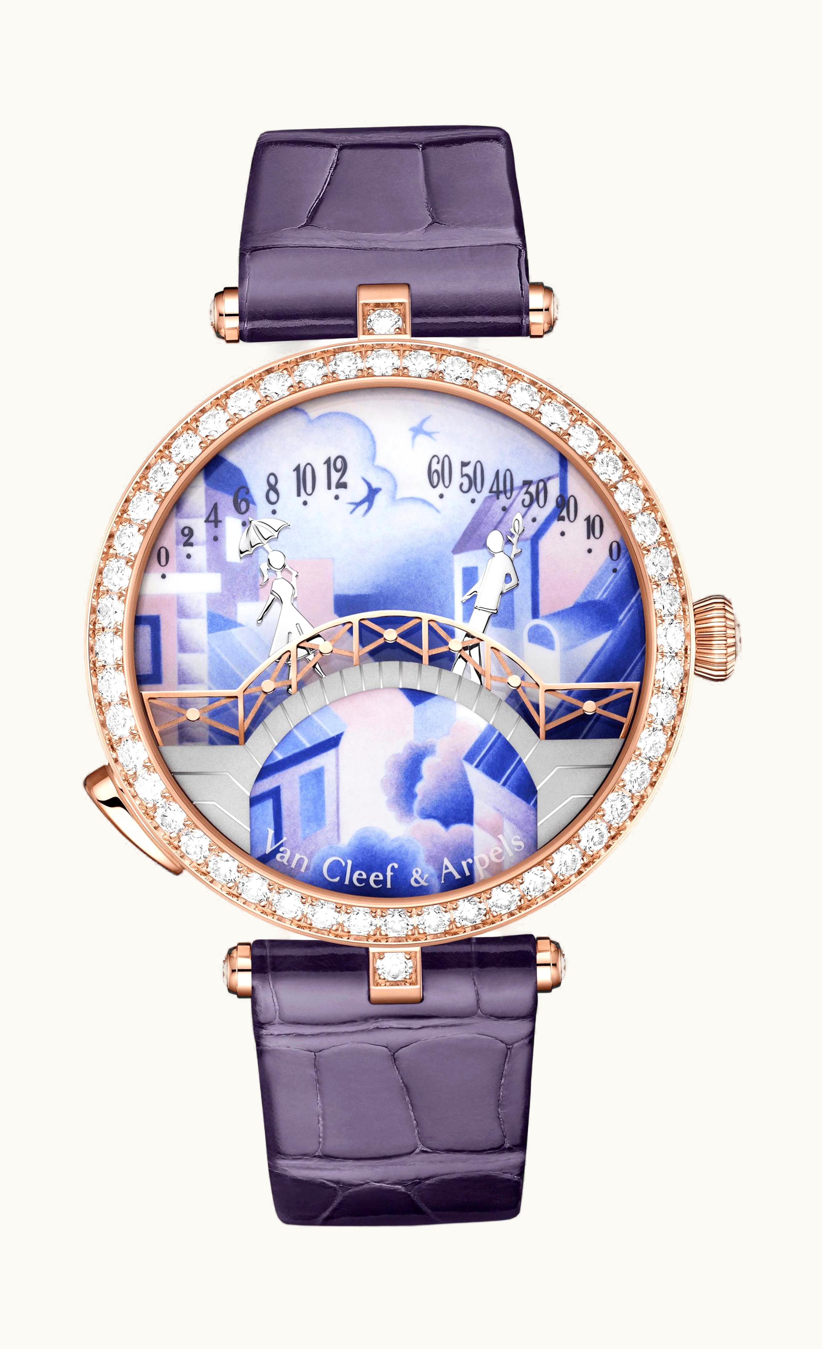 Van Cleef & Arpels Lady Arpels Pont des Amoureux Jour Watch