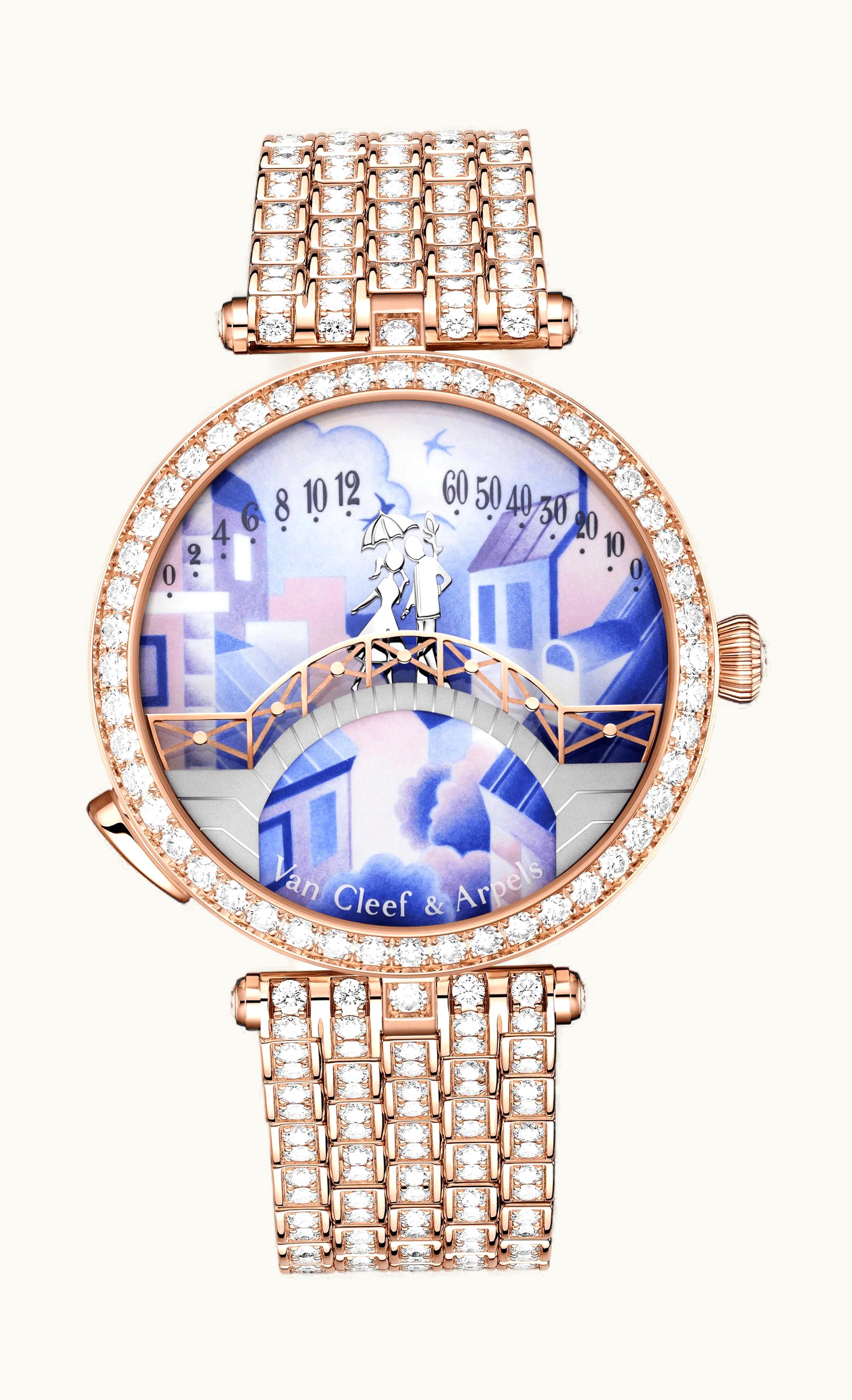 Van Cleef & Arpels Lady Arpels Pont des Amoureux Jour Watch