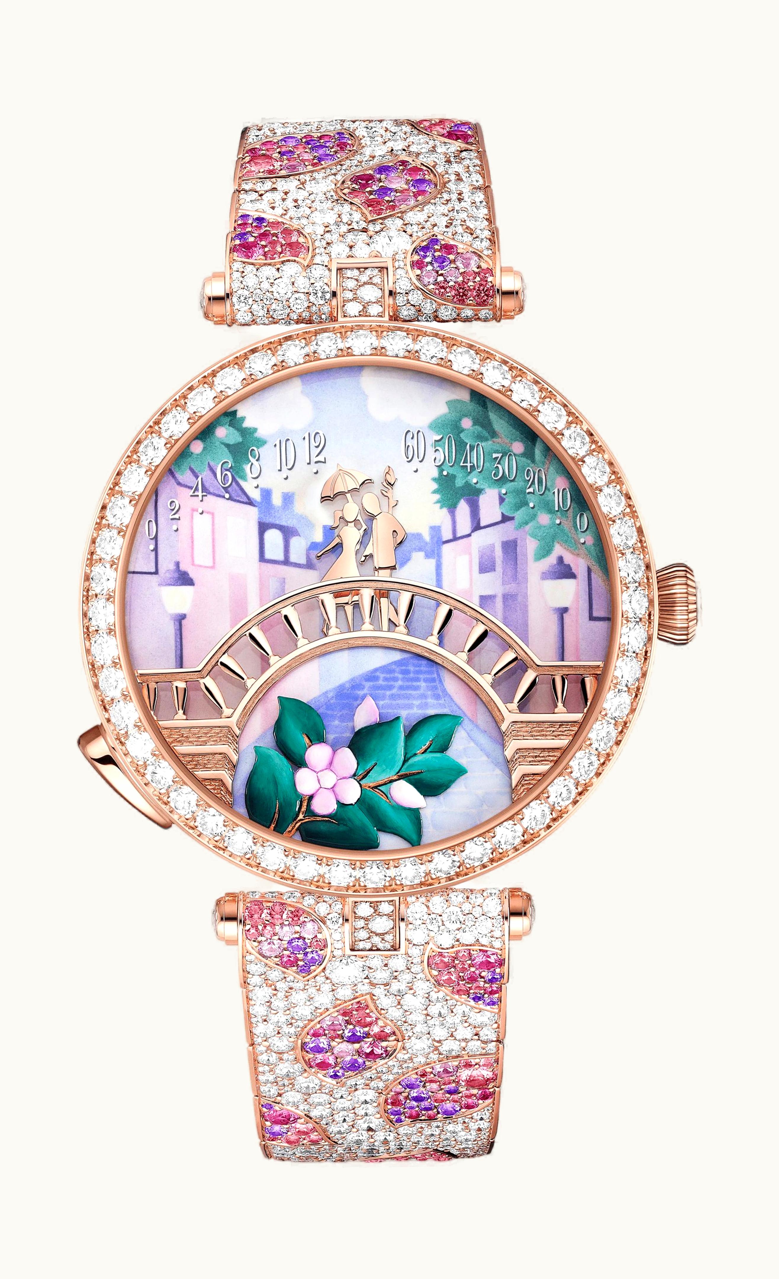 Van Cleef & Arpels Lady Arpels Pont des Amoureux Printemps Watch