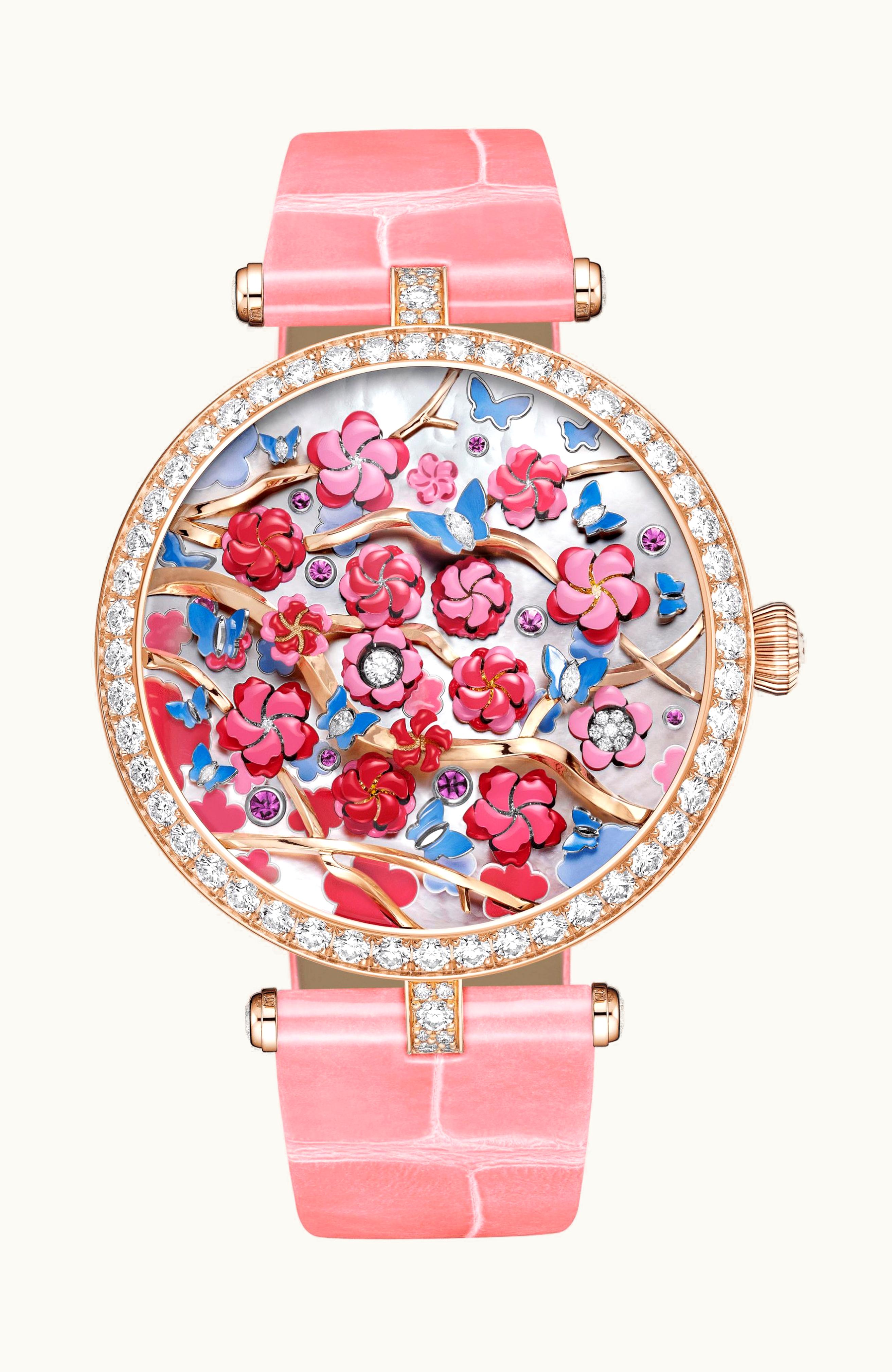 Van Cleef & Arpels Lady Arpels Heures Florales Cerisier Watch