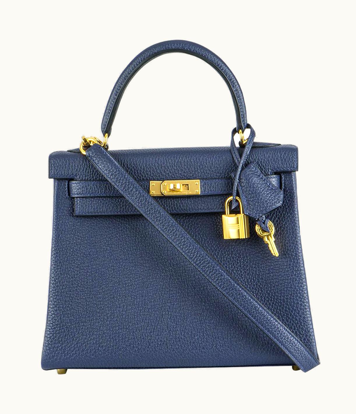 Hermès Hermès Birkin 25cm - Bleu Nuit - Togo - Retourne - Gold (GHW)