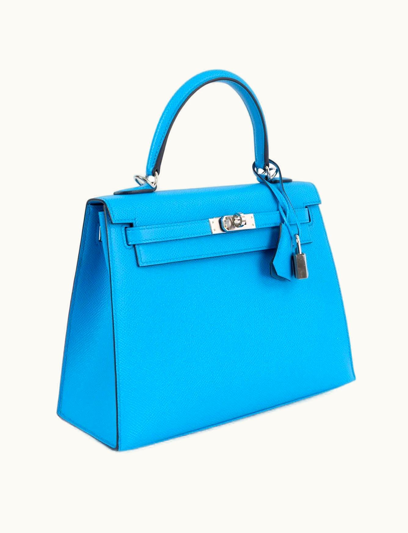 Hermès Hermès Birkin 25cm - Bleu Frida - Swift - Sellier - Palladium (PHW)