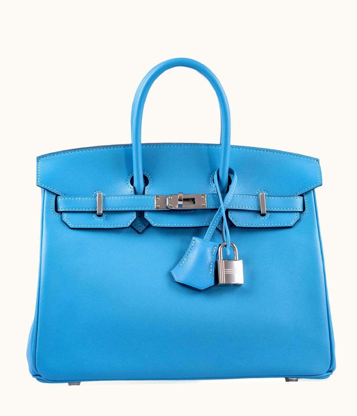 Hermès Hermès Birkin 25cm - Bleu Du Nord - Swift - Retourne - Palladium (PHW)