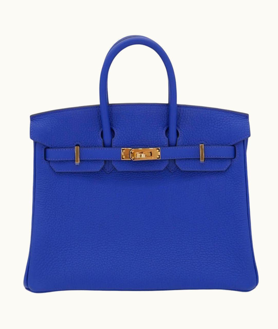 Hermès Hermès Birkin 25cm - Bleu Royal - Clemence - Sellier - Gold (GHW)
