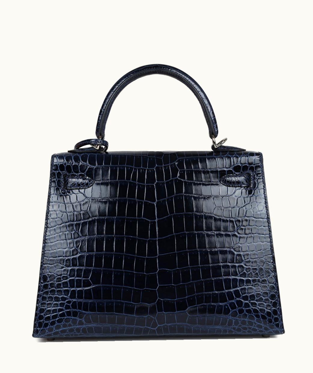 Hermès Hermès Birkin 25cm - Bleu Marine - Clemence - Sellier - Palladium (PHW)