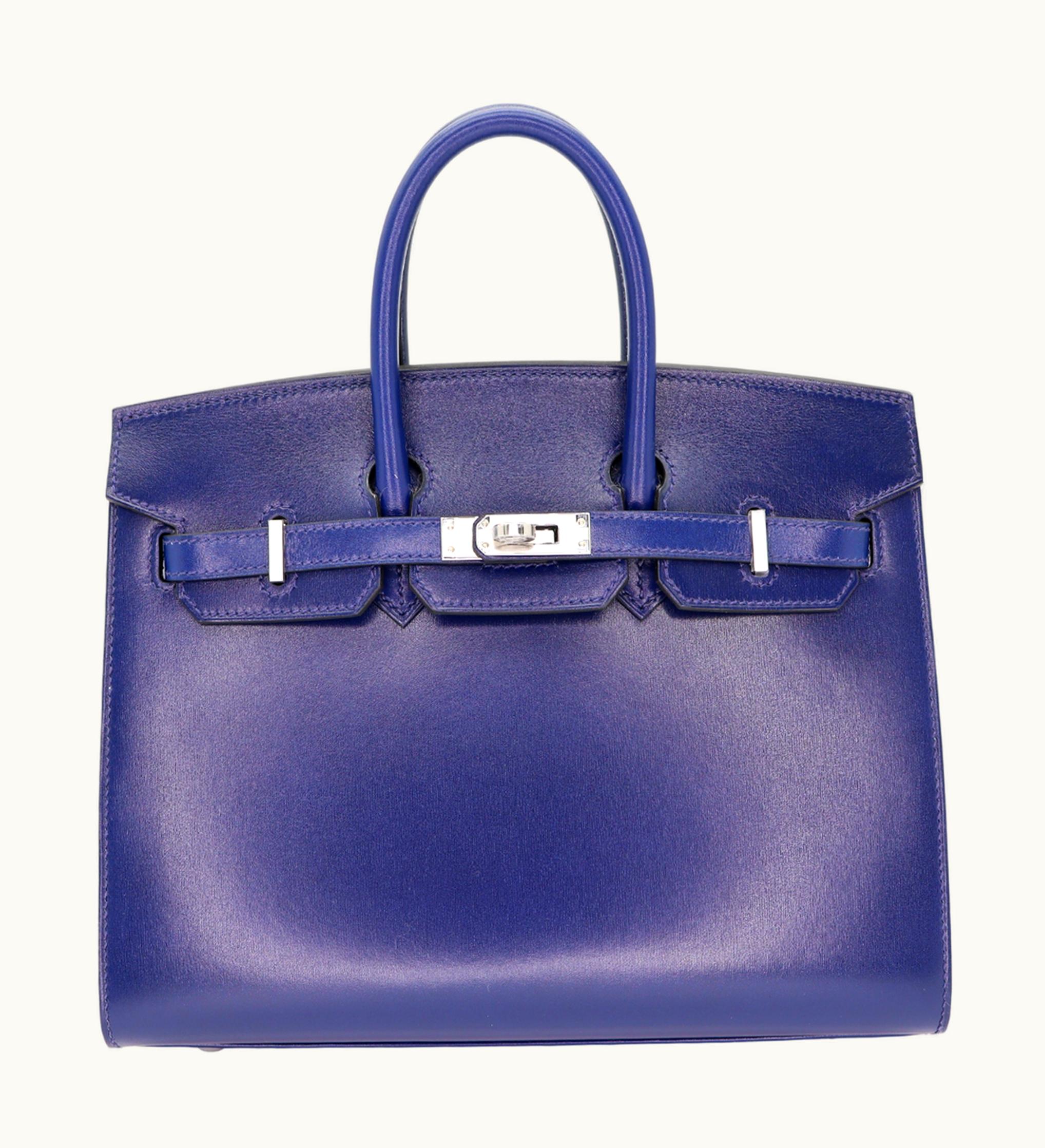 Hermès Hermès Birkin 25cm - Bleu Saphir - Clemence - Sellier - Palladium (PHW)