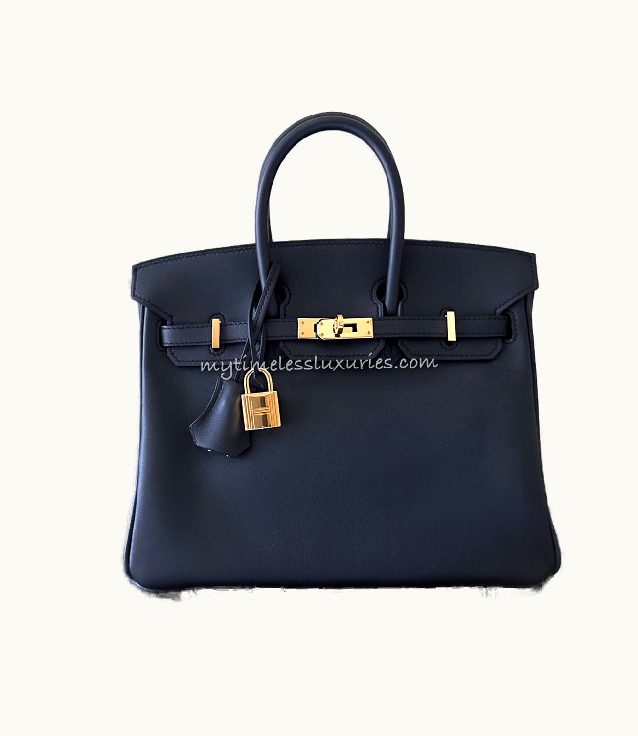 Hermès Hermès Birkin 25cm - Bleu Indigo - Togo - Retourne - Gold (GHW)