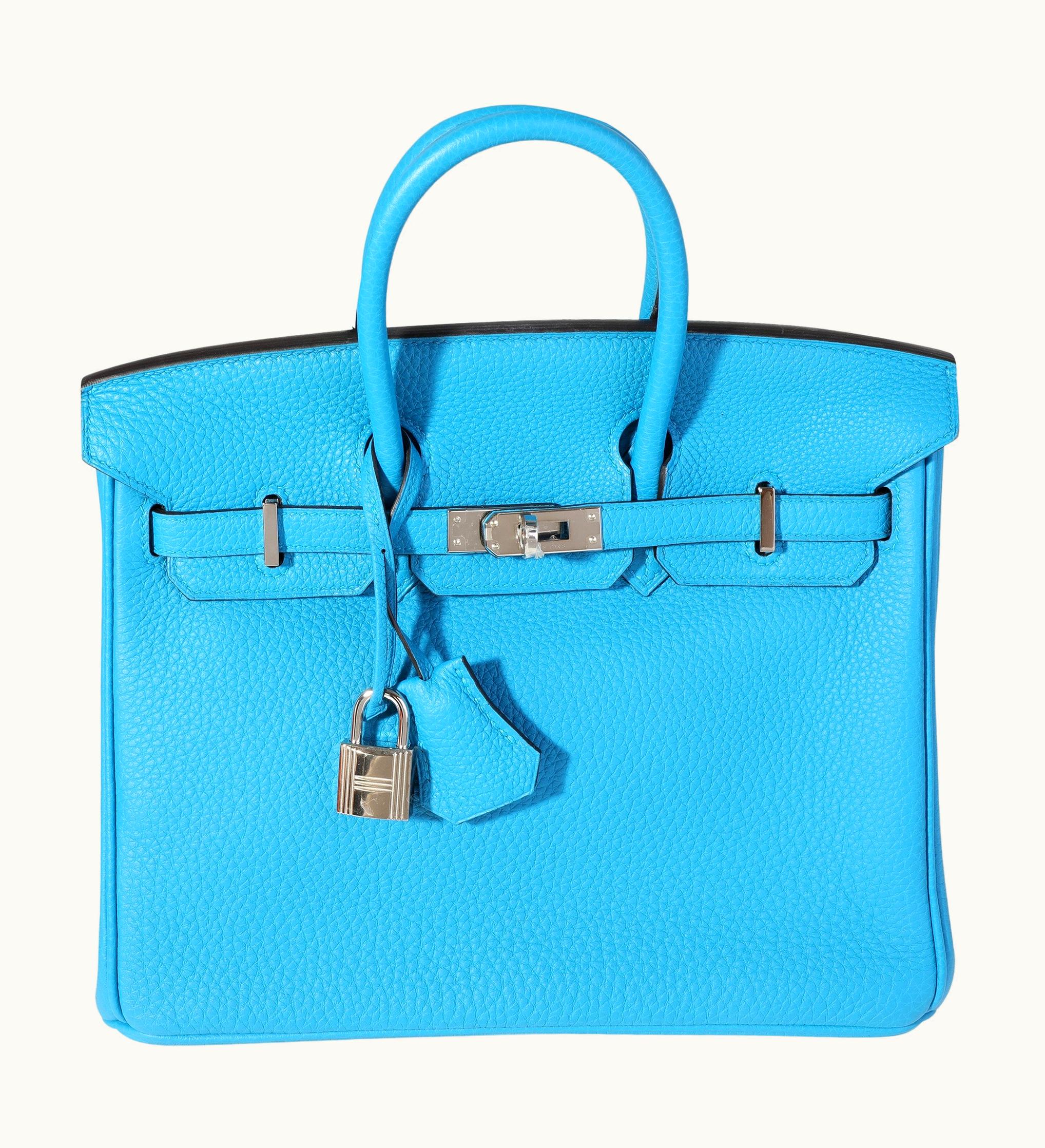 Hermès Hermès Birkin 25cm - Bleu Zanzibar - Epsom - Retourne - Palladium (PHW)