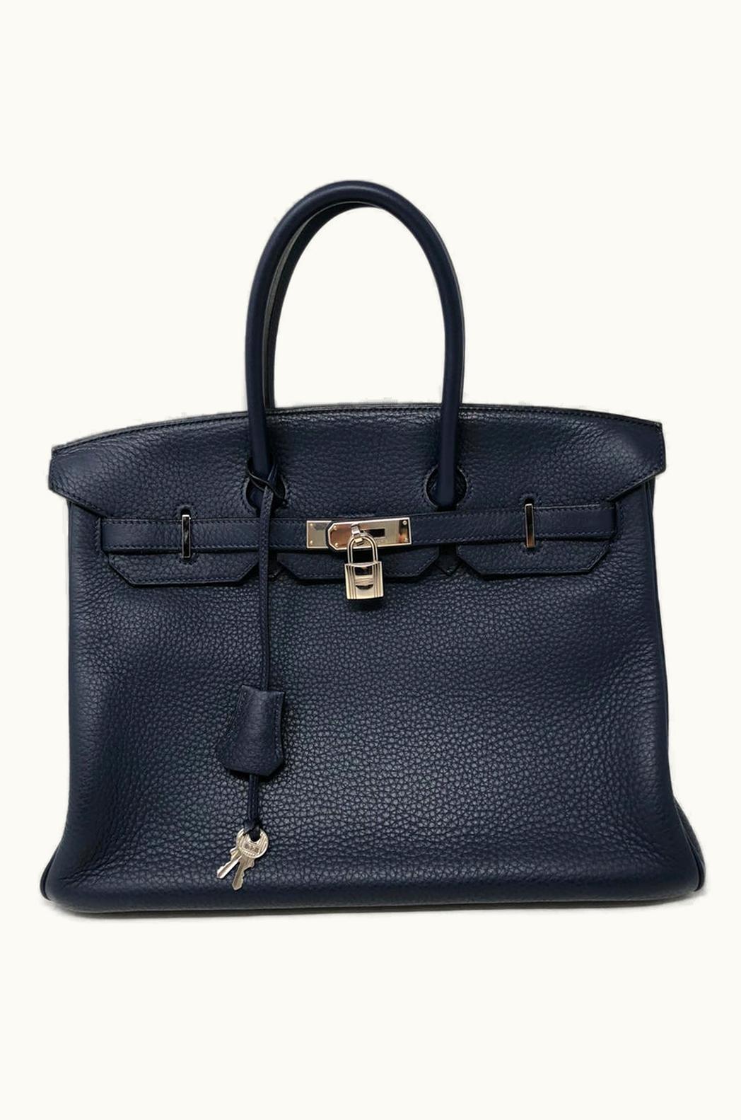 Hermès Hermès Birkin 25cm - Bleu Abysse - Togo - Sellier - Palladium (PHW)