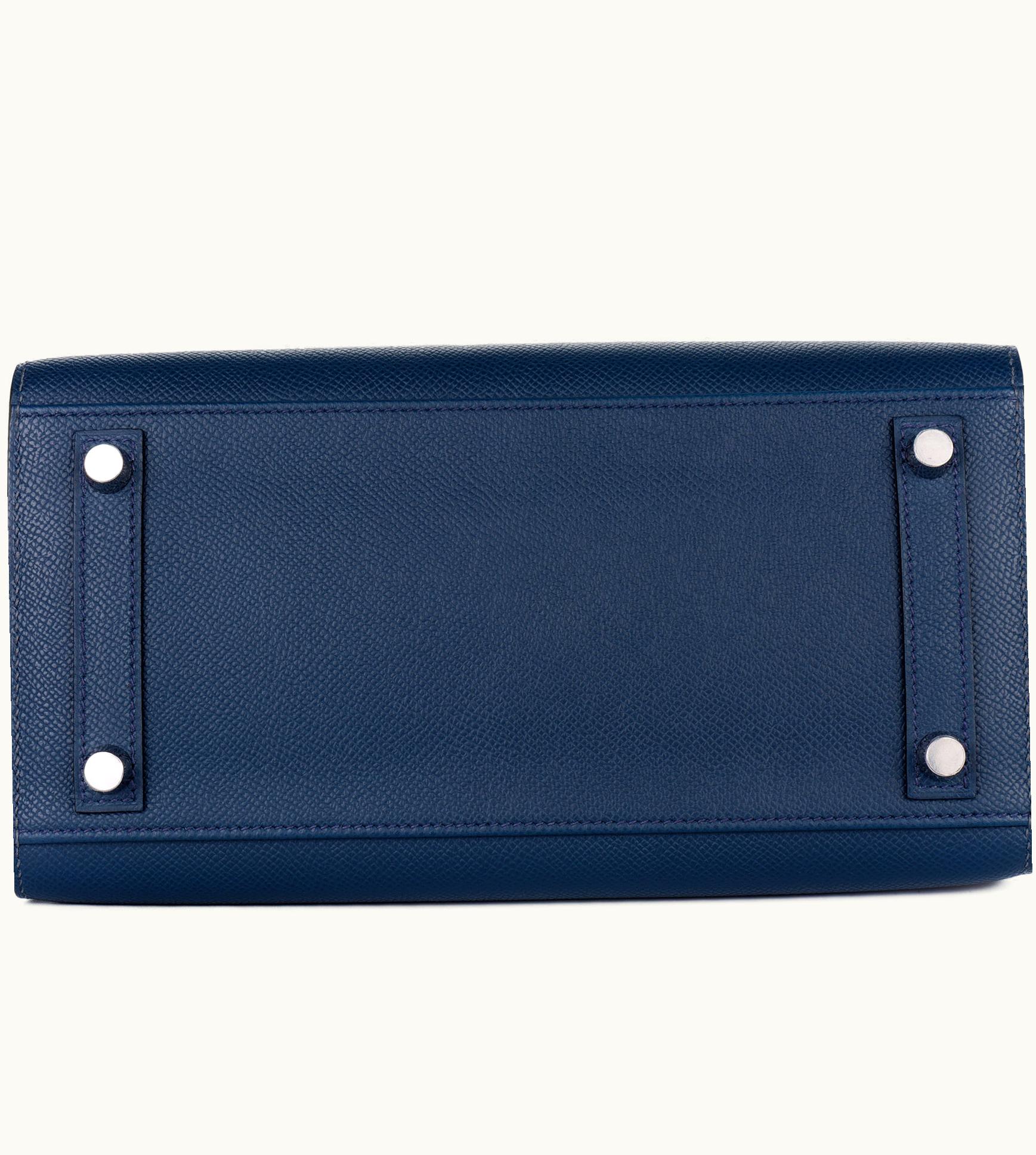 Hermès Hermès Birkin 25cm - Bleu de Prusse - Epsom - Sellier - Palladium (PHW)