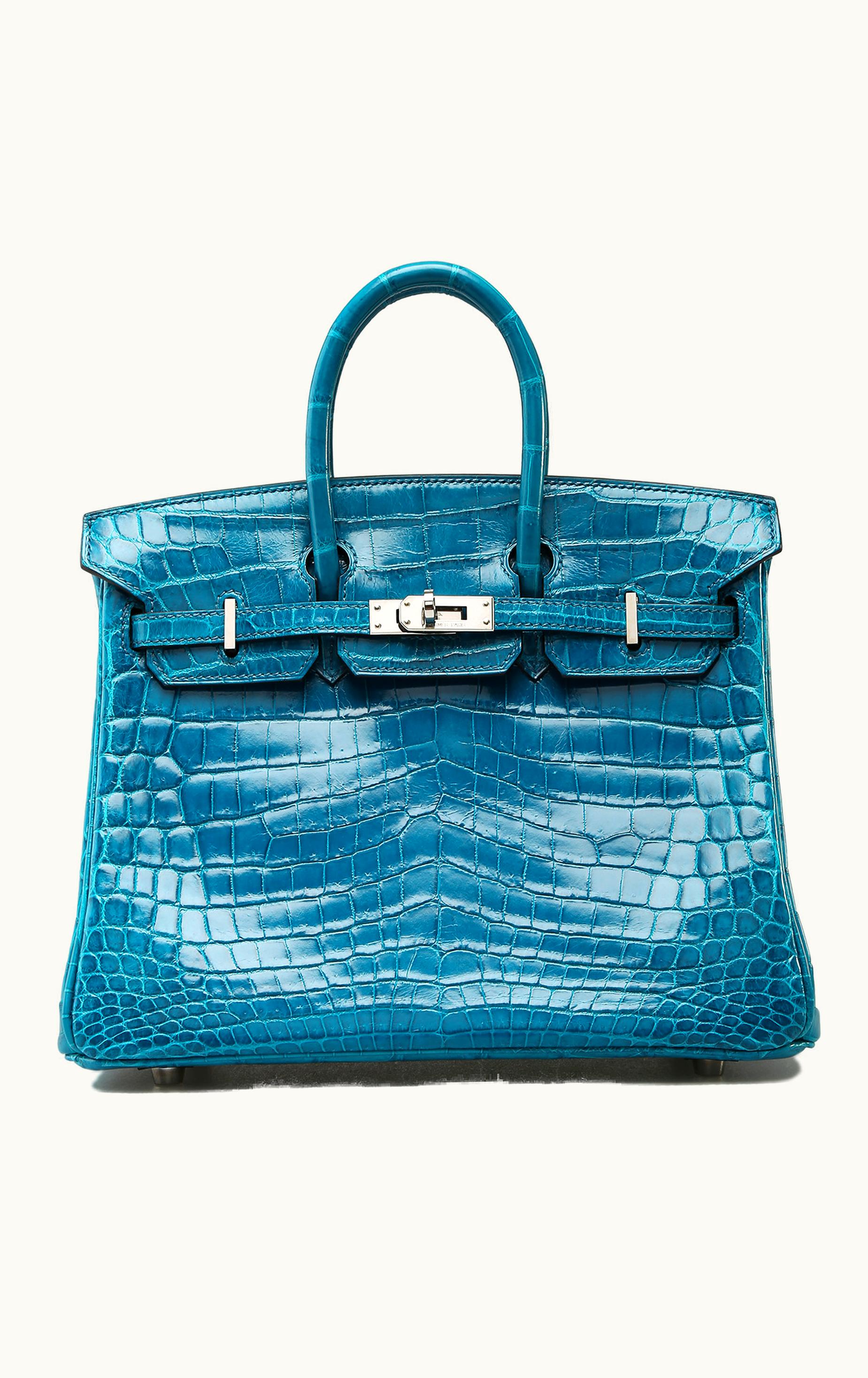 Hermès Hermès Birkin 25cm - Bleu Izmir - Epsom - Retourne - Palladium (PHW)