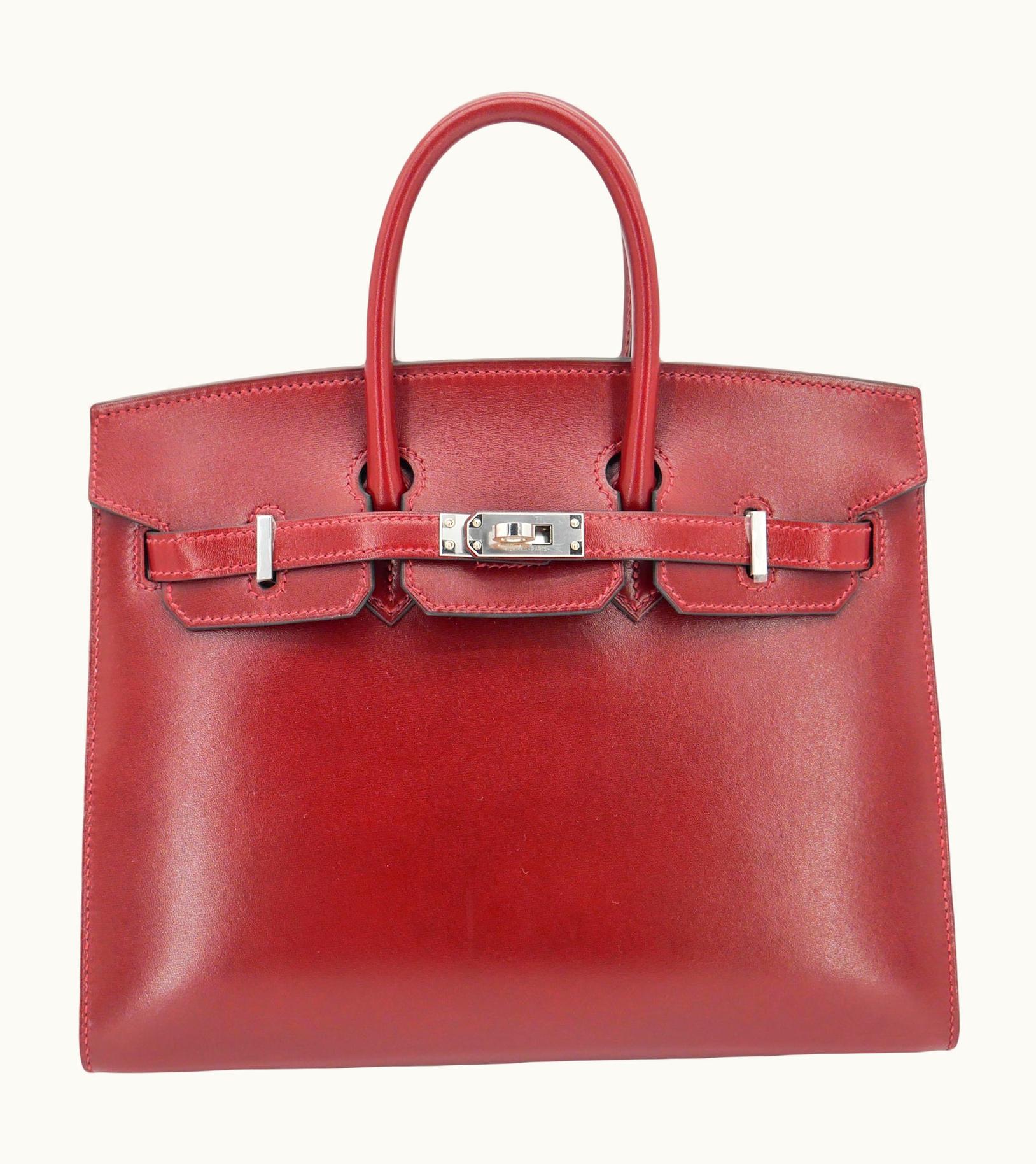 Hermès Hermès Birkin 25cm - Rouge H - Clemence - Sellier - Palladium (PHW)