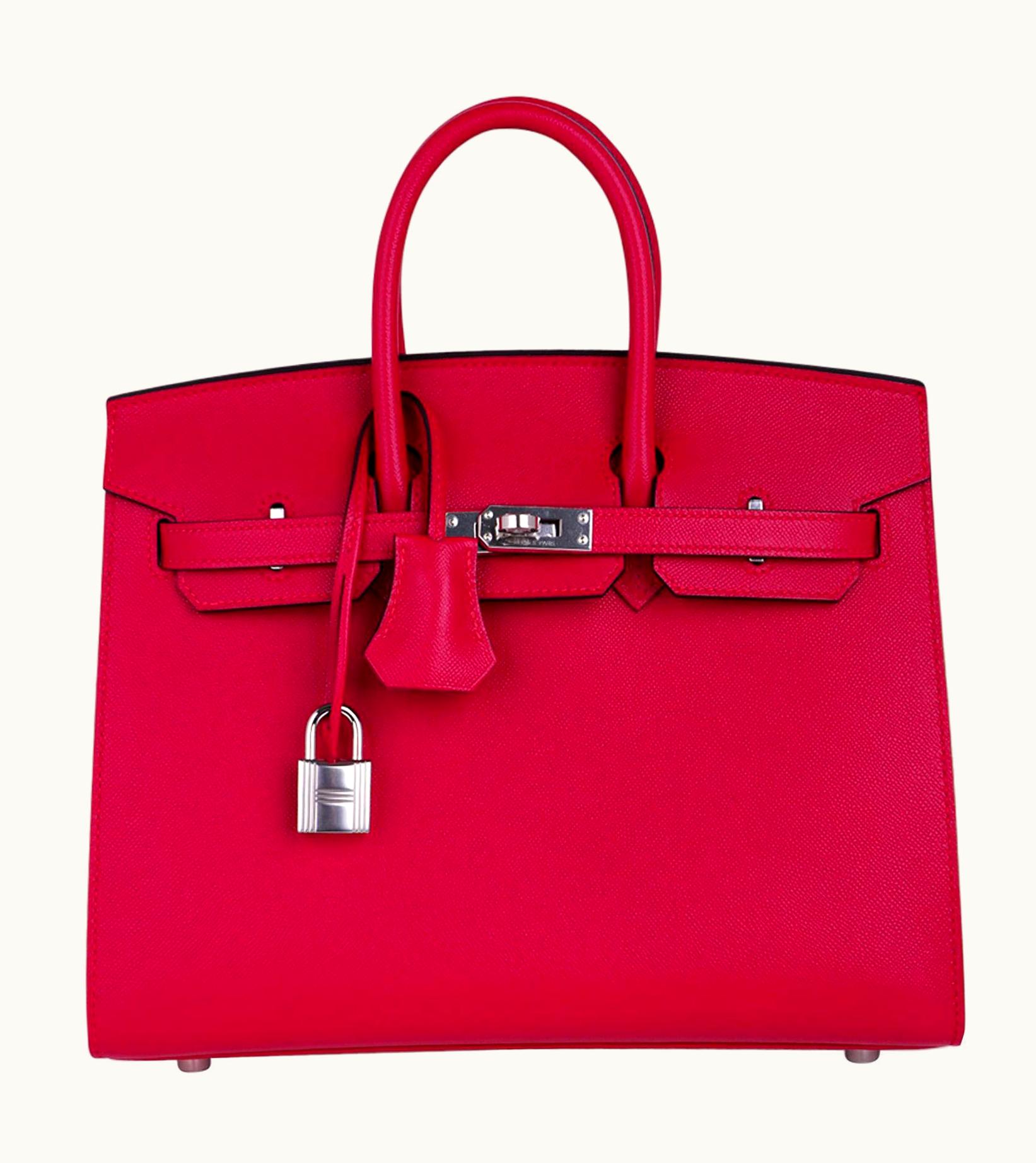 Hermès Hermès Birkin 25cm - Framboise - Epsom - Retourne - Palladium (PHW)