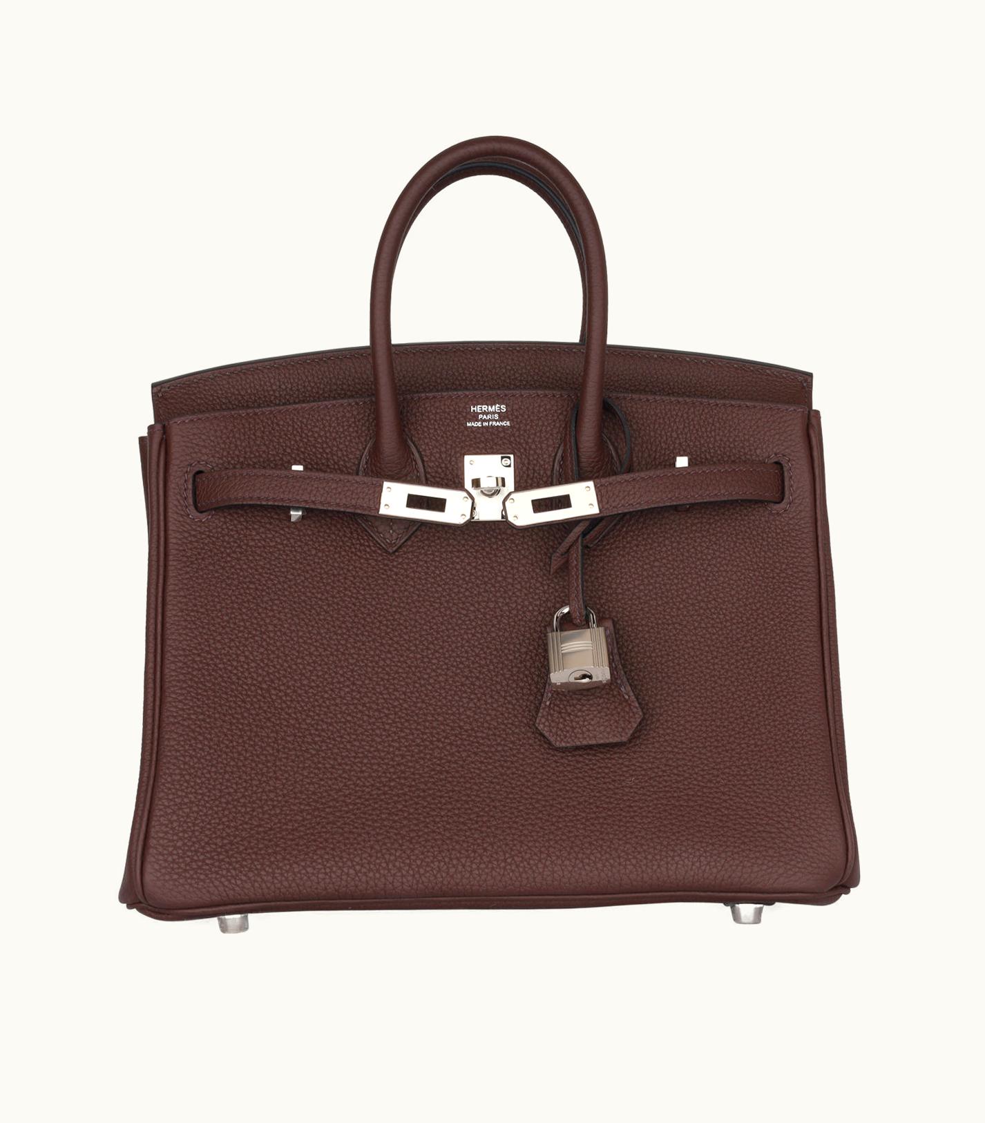 Hermès Hermès Birkin 25cm - Rouge Sellier - Epsom - Retourne - Palladium (PHW)