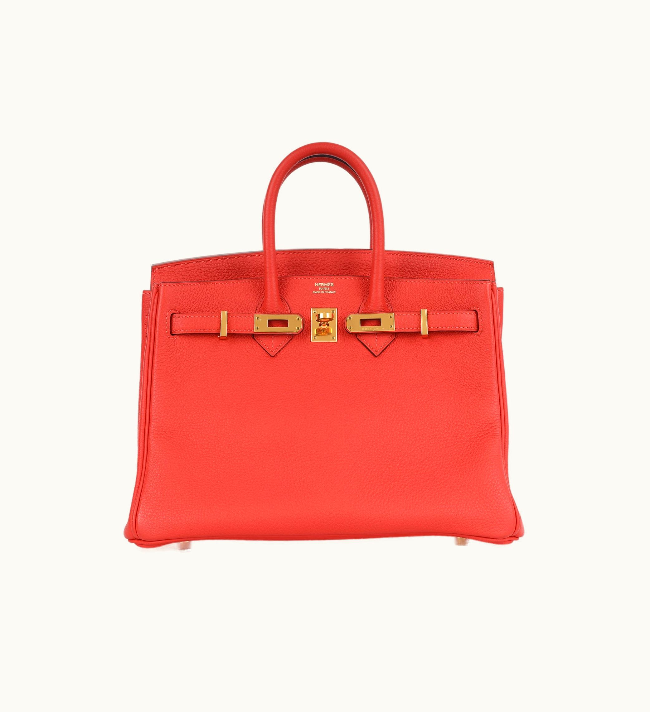 Hermès Hermès Birkin 25cm - Rouge Pivoine - Swift - Retourne - Gold (GHW)