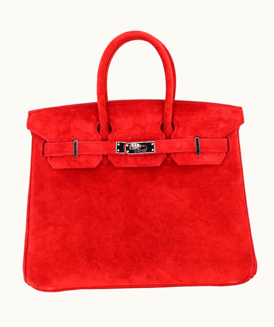 Hermès Hermès Birkin 25cm - Rouge Vif - Swift - Retourne - Palladium (PHW)