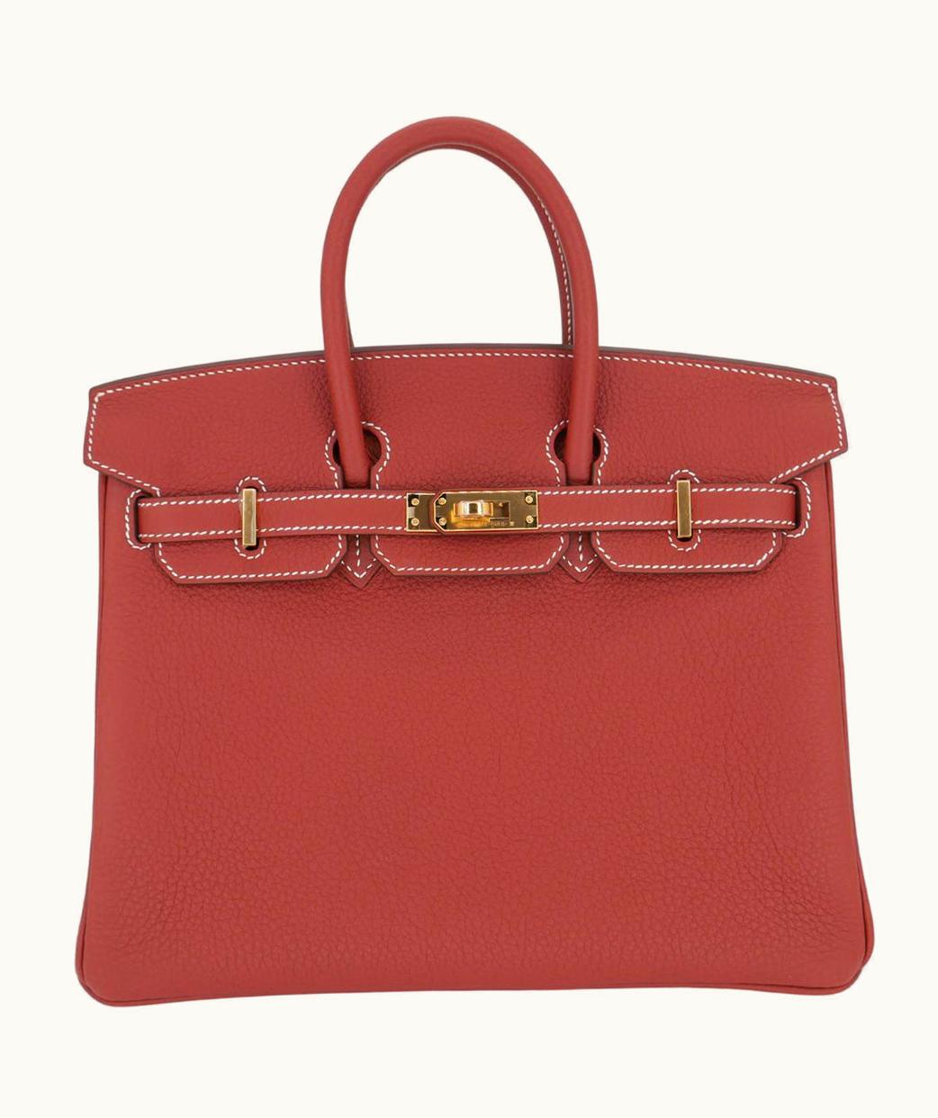 Hermès Hermès Birkin 25cm - Sienne - Clemence - Sellier - Gold (GHW)