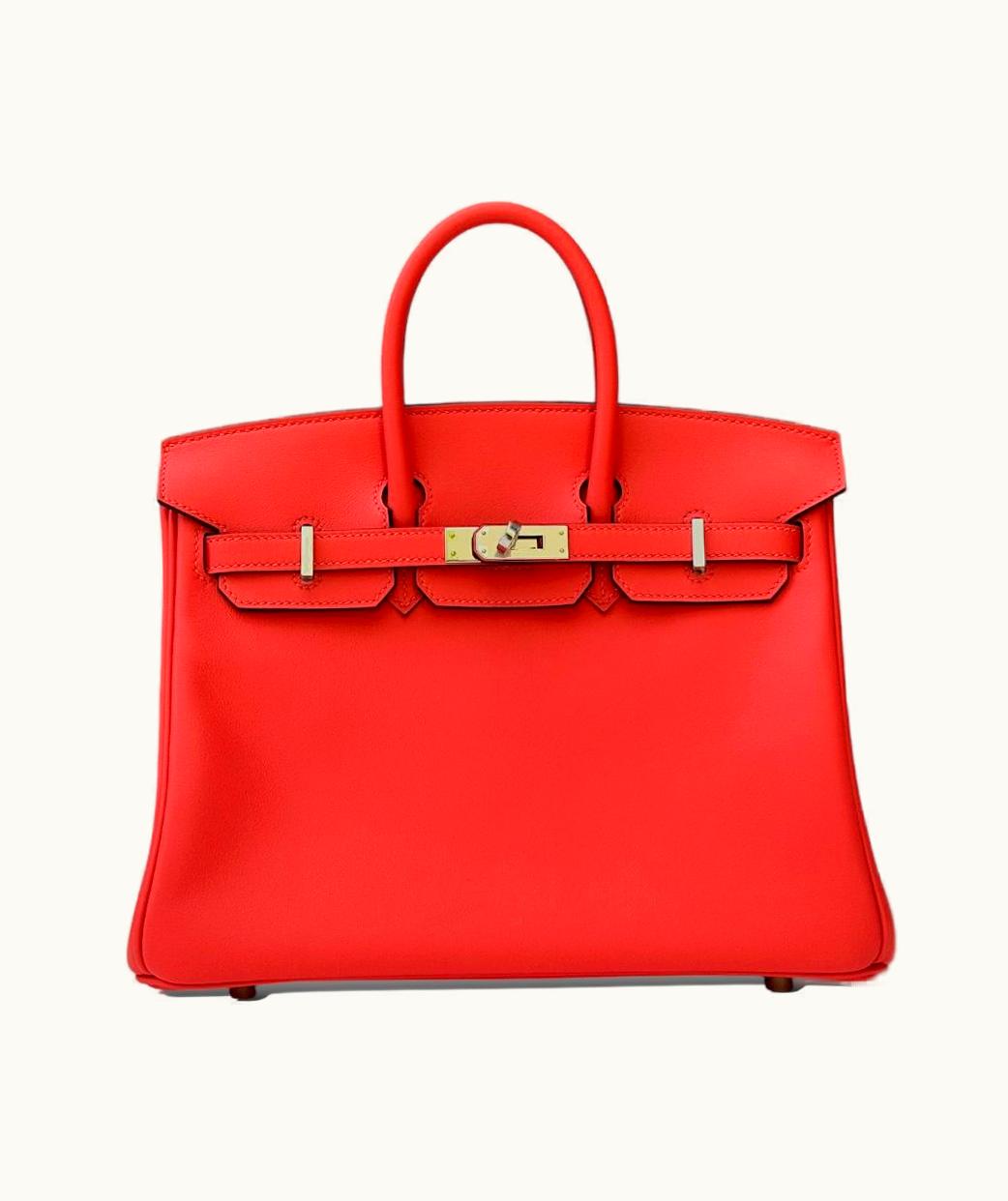 Hermès Hermès Birkin 25cm - Orange - Togo - Sellier - Palladium (PHW)