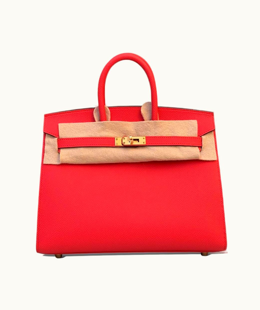 Hermès Hermès Birkin 25cm - Capucine - Clemence - Sellier - Gold (GHW)
