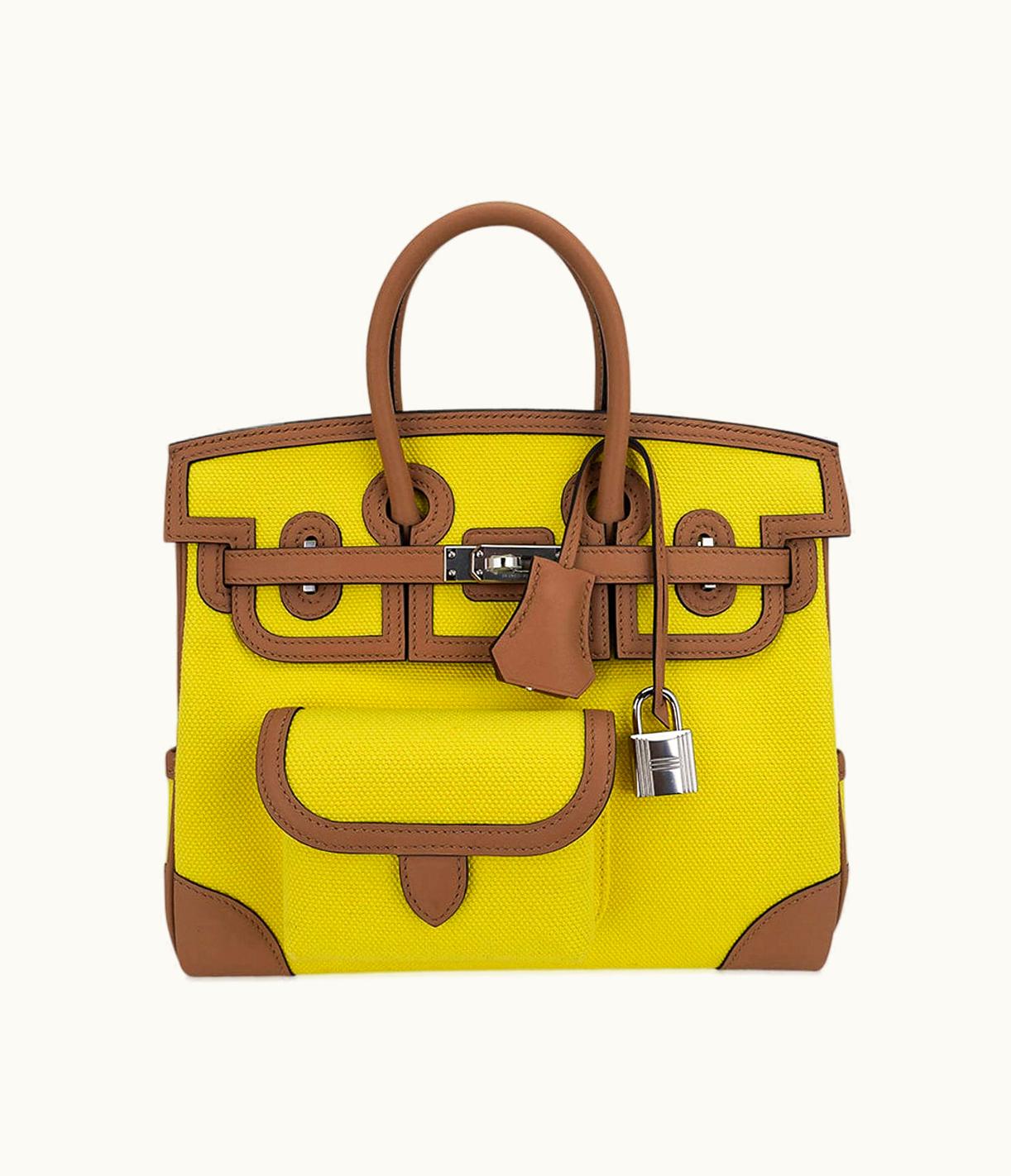 Hermès Hermès Birkin 25cm - Jaune Citron - Clemence - Sellier - Palladium (PHW)
