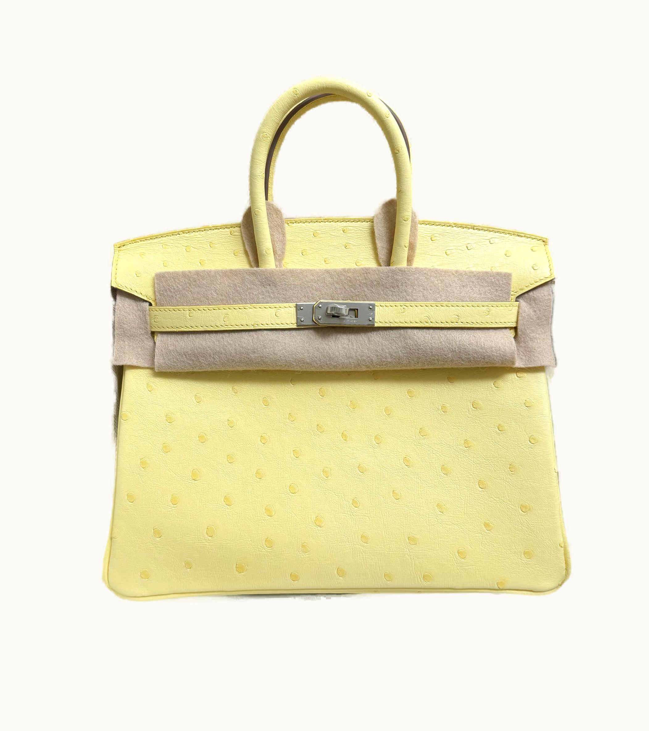 Hermès Hermès Birkin 25cm - Limoncello - Swift - Sellier - Palladium (PHW)
