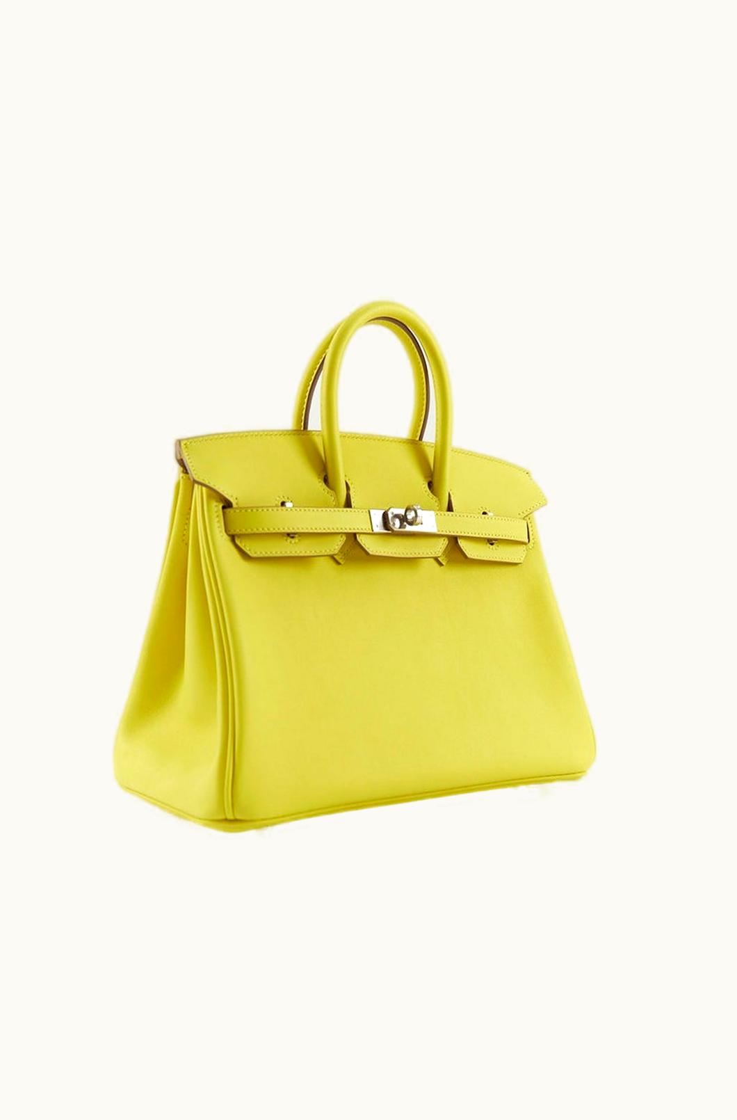 Hermès Hermès Birkin 25cm - Lime - Epsom - Retourne - Palladium (PHW)