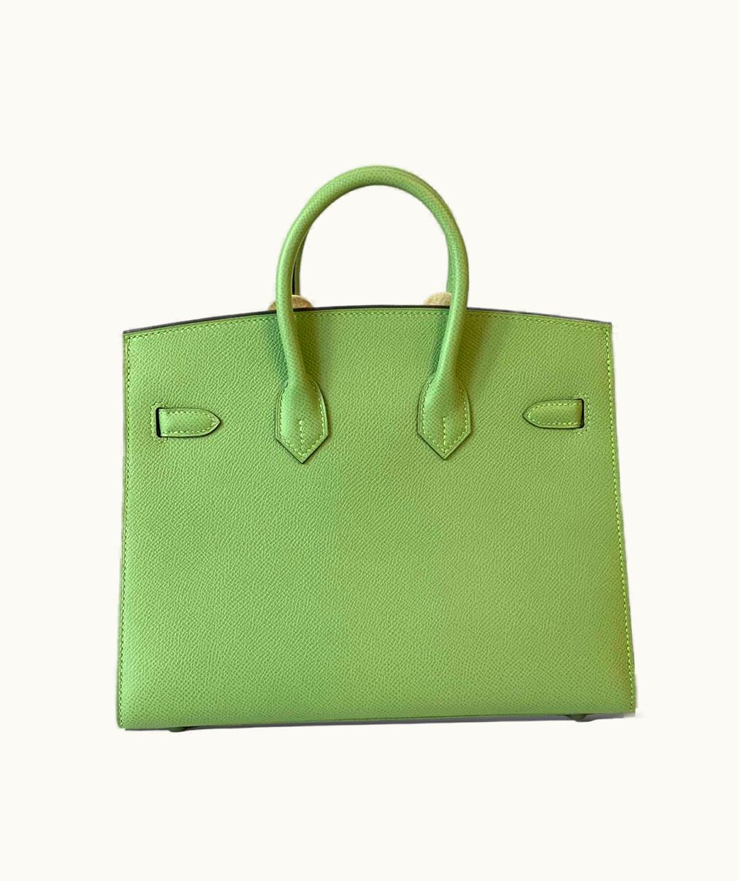 Hermès Hermès Birkin 25cm - Vert Criquet - Togo - Retourne - Palladium (PHW)
