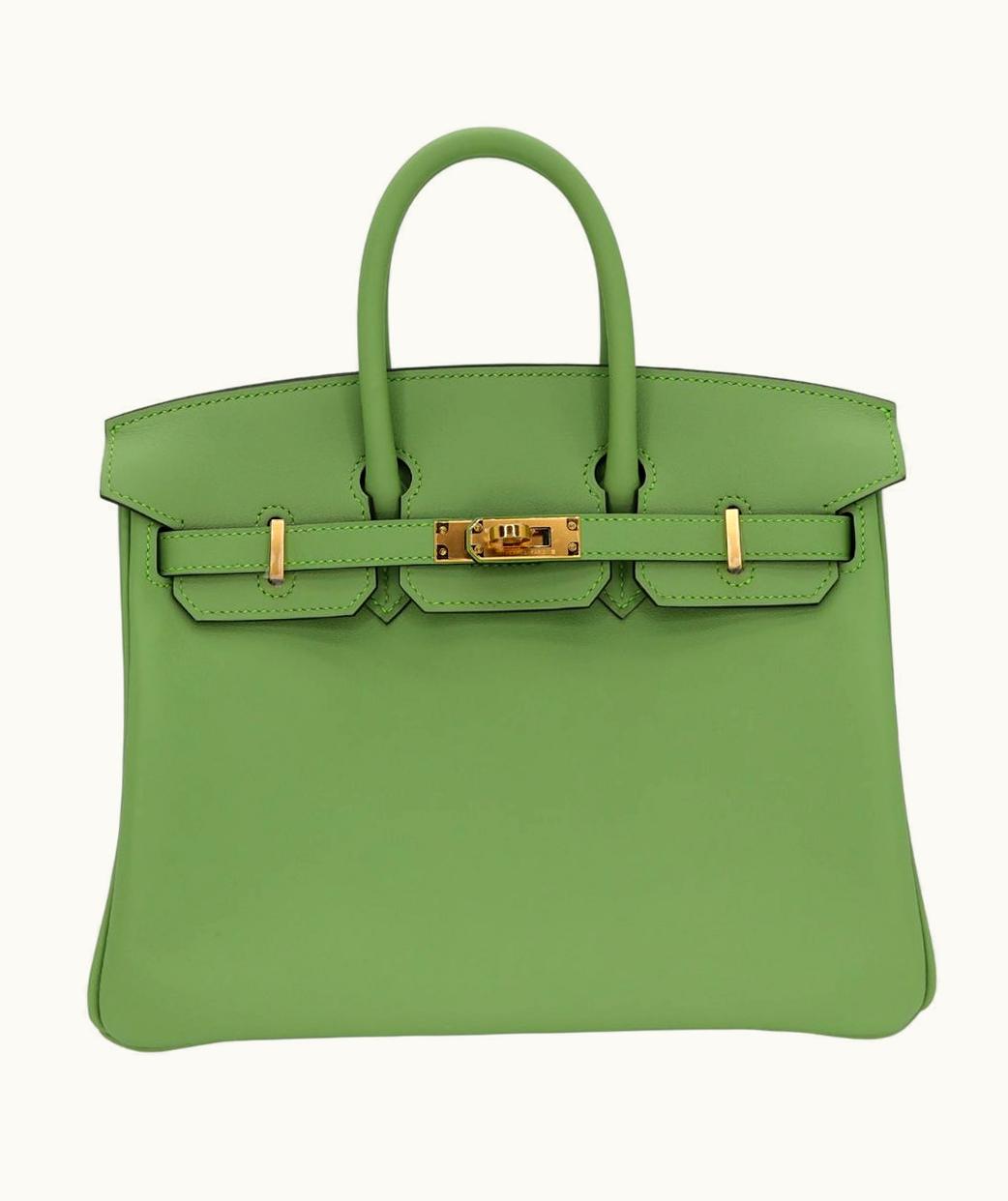 Hermès Hermès Birkin 25cm - Vert Criquet - Togo - Sellier - Gold (GHW)