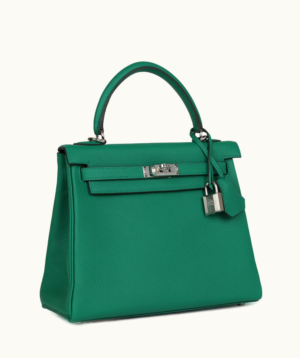 Hermès Hermès Birkin 25cm - Vert Yucca - Epsom - Sellier - Palladium (PHW)