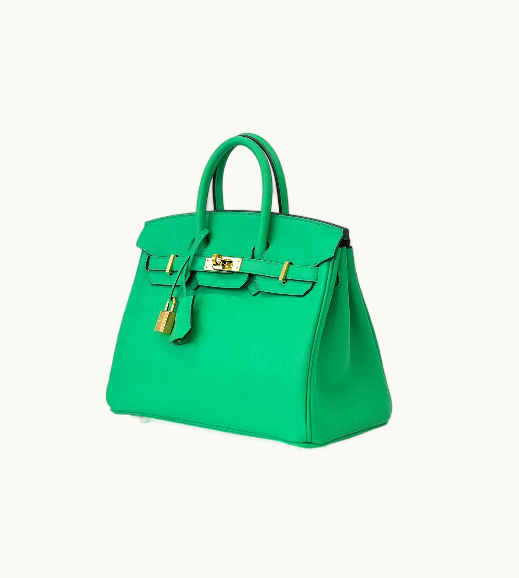 Hermès Hermès Birkin 25cm - Menthe - Epsom - Retourne - Gold (GHW)