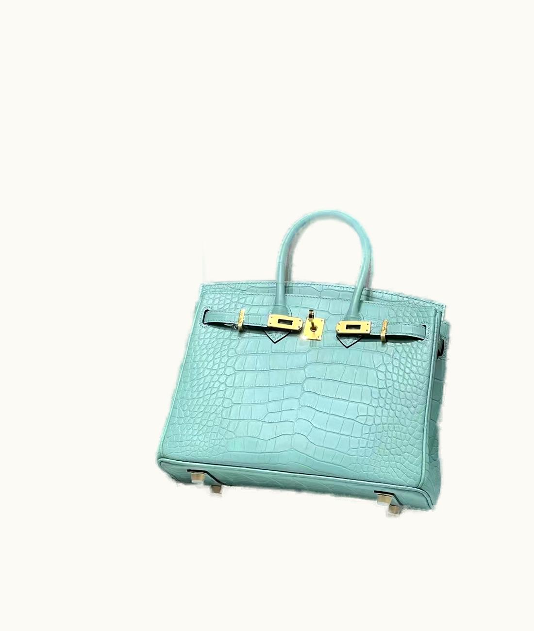 Hermès Hermès Birkin 25cm - Menthe - Swift - Sellier - Gold (GHW)