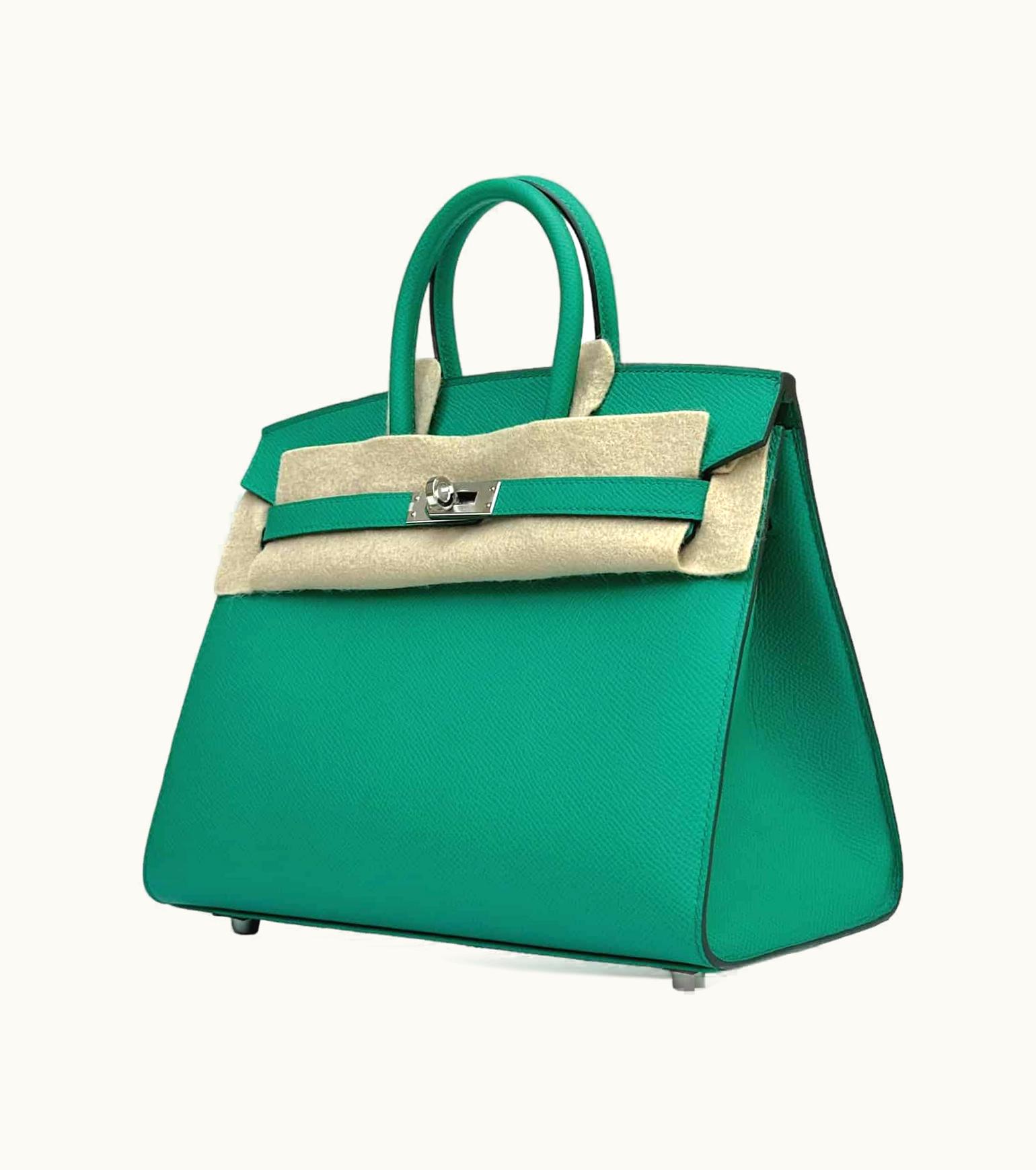 Hermès Hermès Birkin 25cm - Vert Jade - Swift - Sellier - Palladium (PHW)