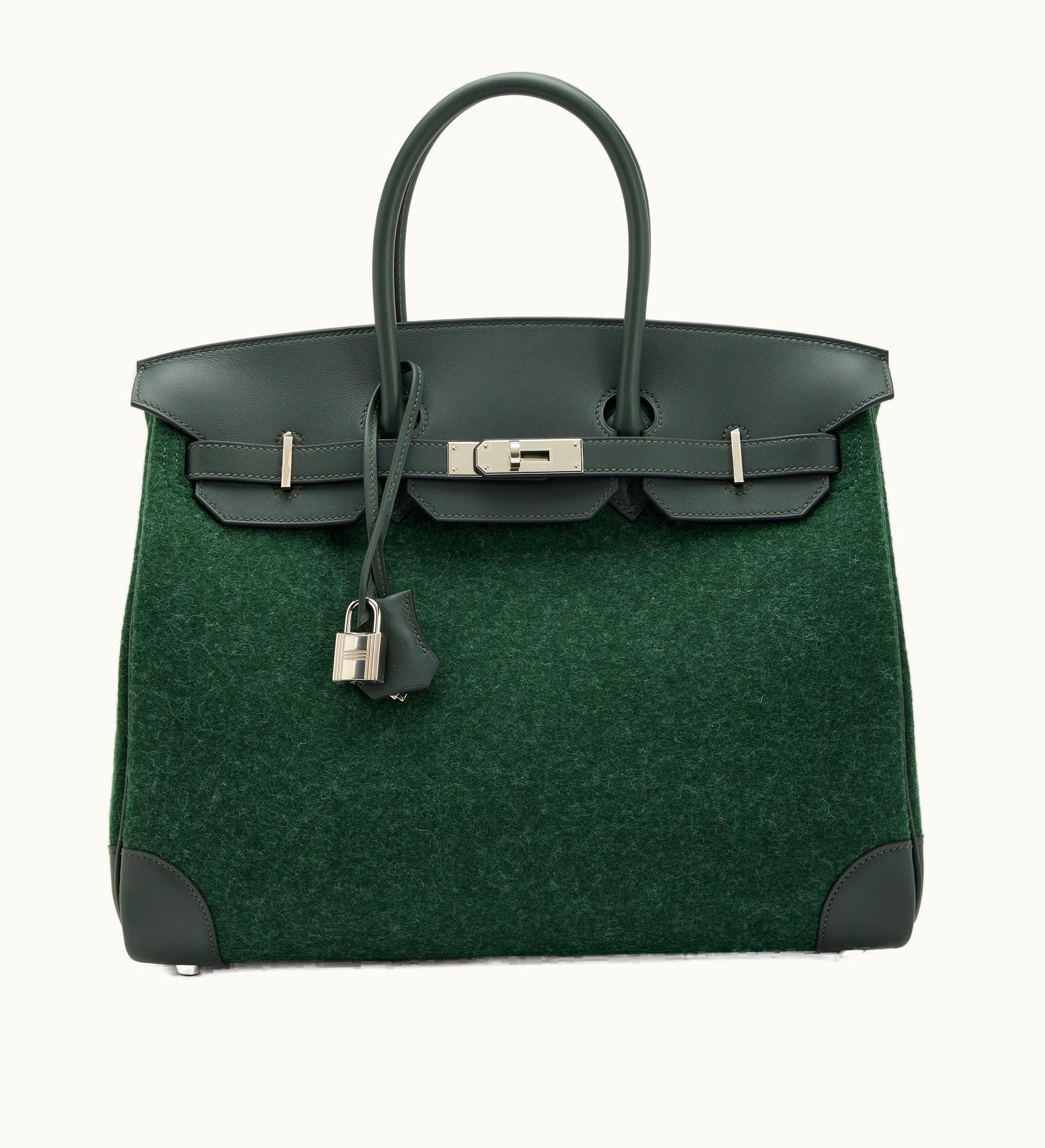 Hermès Hermès Birkin 25cm - Vert Cypres - Clemence - Retourne - Palladium (PHW)