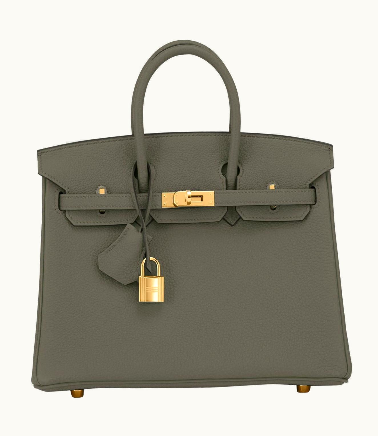 Hermès Hermès Birkin 25cm - Vert Maquis - Clemence - Sellier - Gold (GHW)