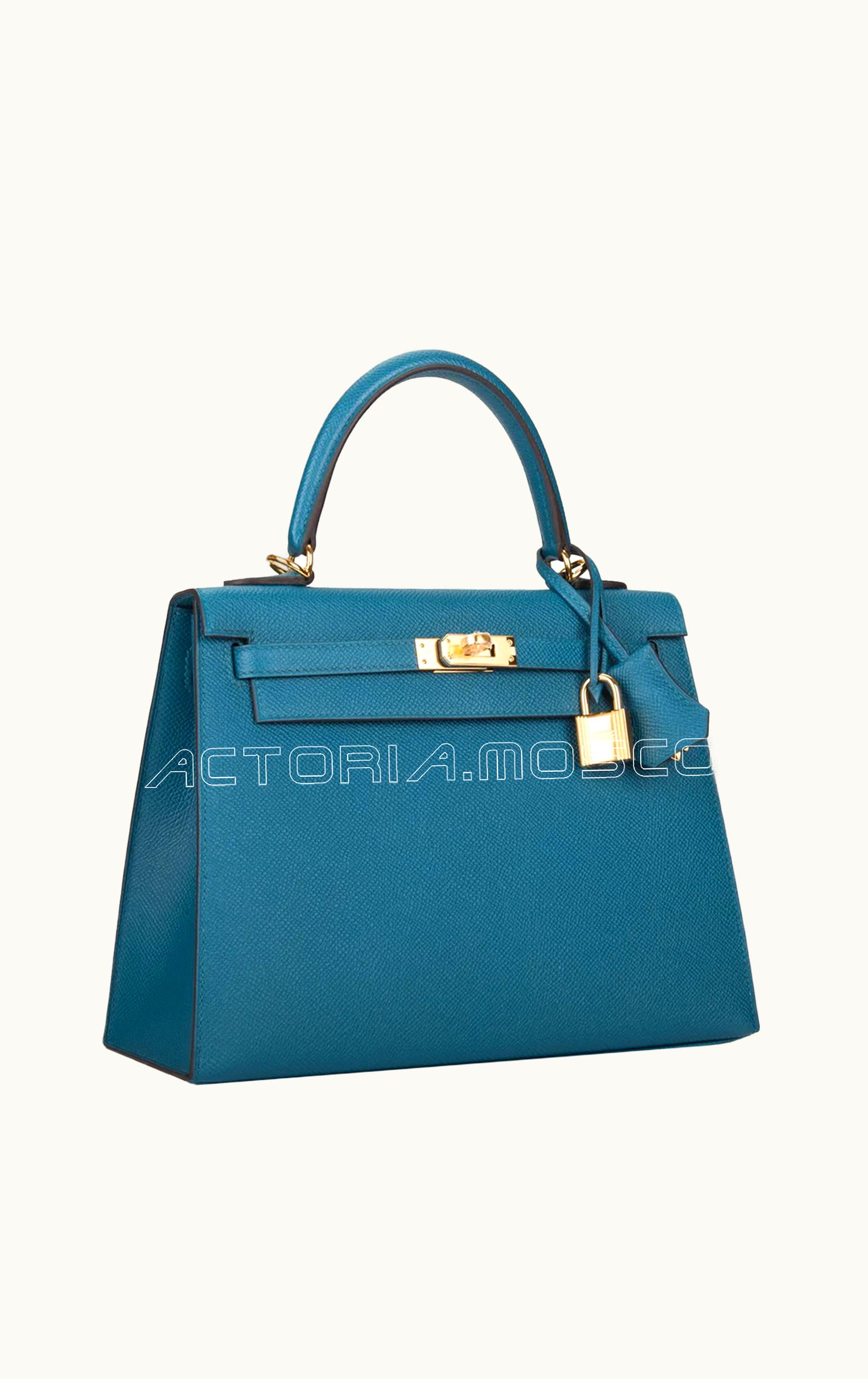 Hermès Hermès Birkin 25cm - Vert Bosphore - Clemence - Sellier - Gold (GHW)