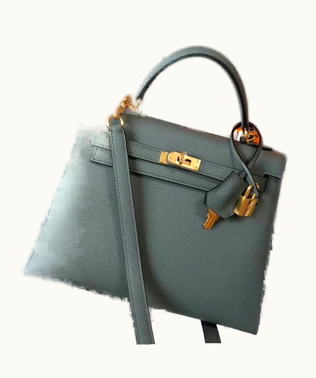 Hermès Hermès Birkin 25cm - Vert Amande - Clemence - Sellier - Gold (GHW)
