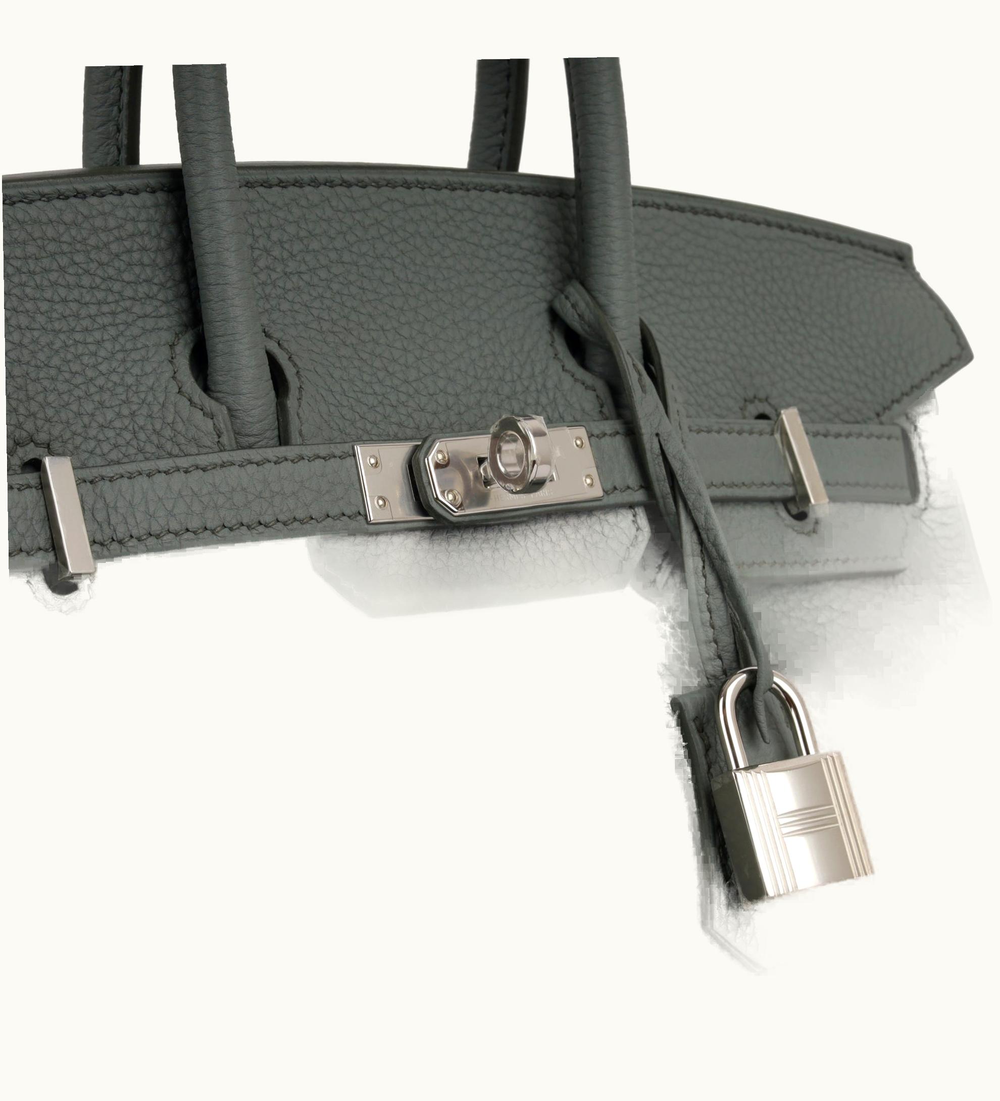 Hermès Hermès Birkin 25cm - Vert Amande - Epsom - Retourne - Palladium (PHW)