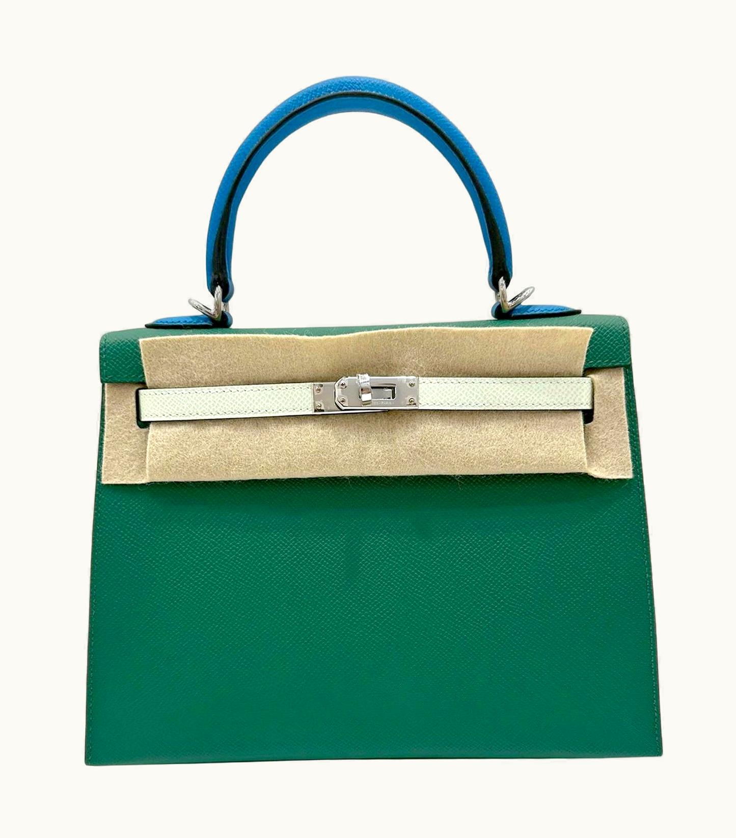 Hermès Hermès Birkin 25cm - Vert Vertigo - Epsom - Sellier - Palladium (PHW)