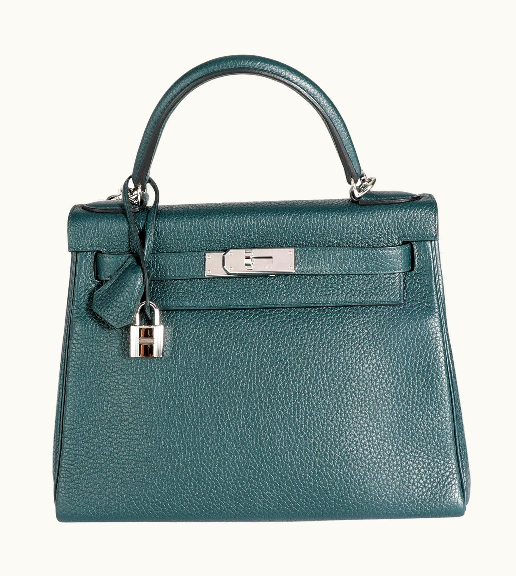 Hermès Hermès Birkin 25cm - Vert Cypress - Clemence - Retourne - Palladium (PHW)