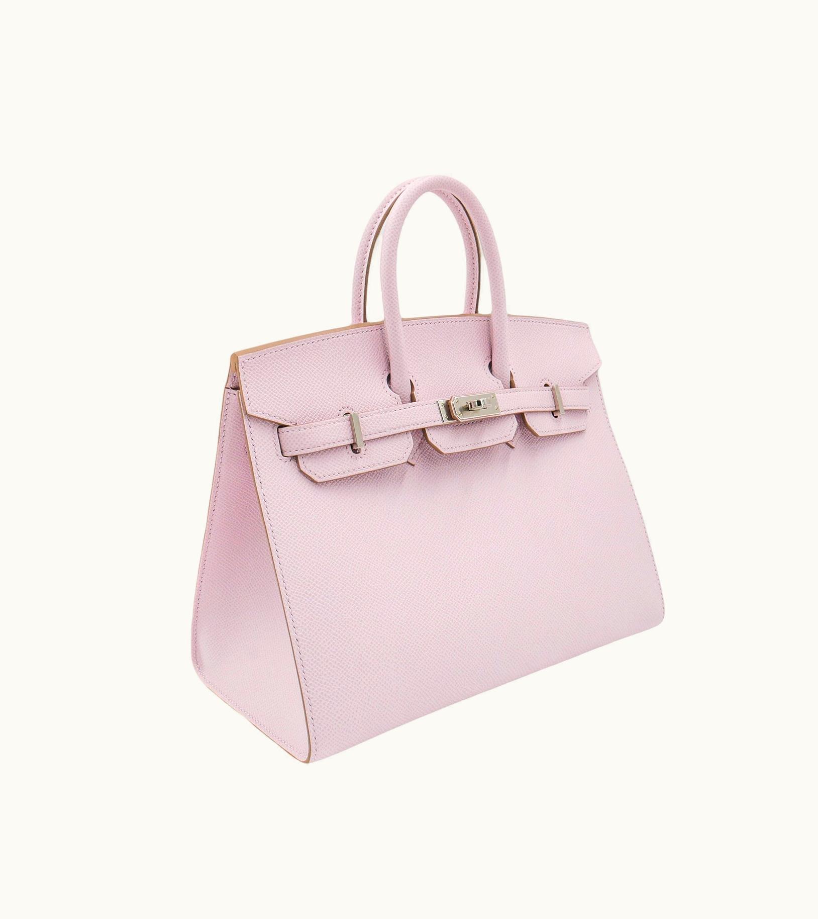 Hermès Hermès Birkin 25cm - Mauve Pale - Swift - Sellier - Palladium (PHW)