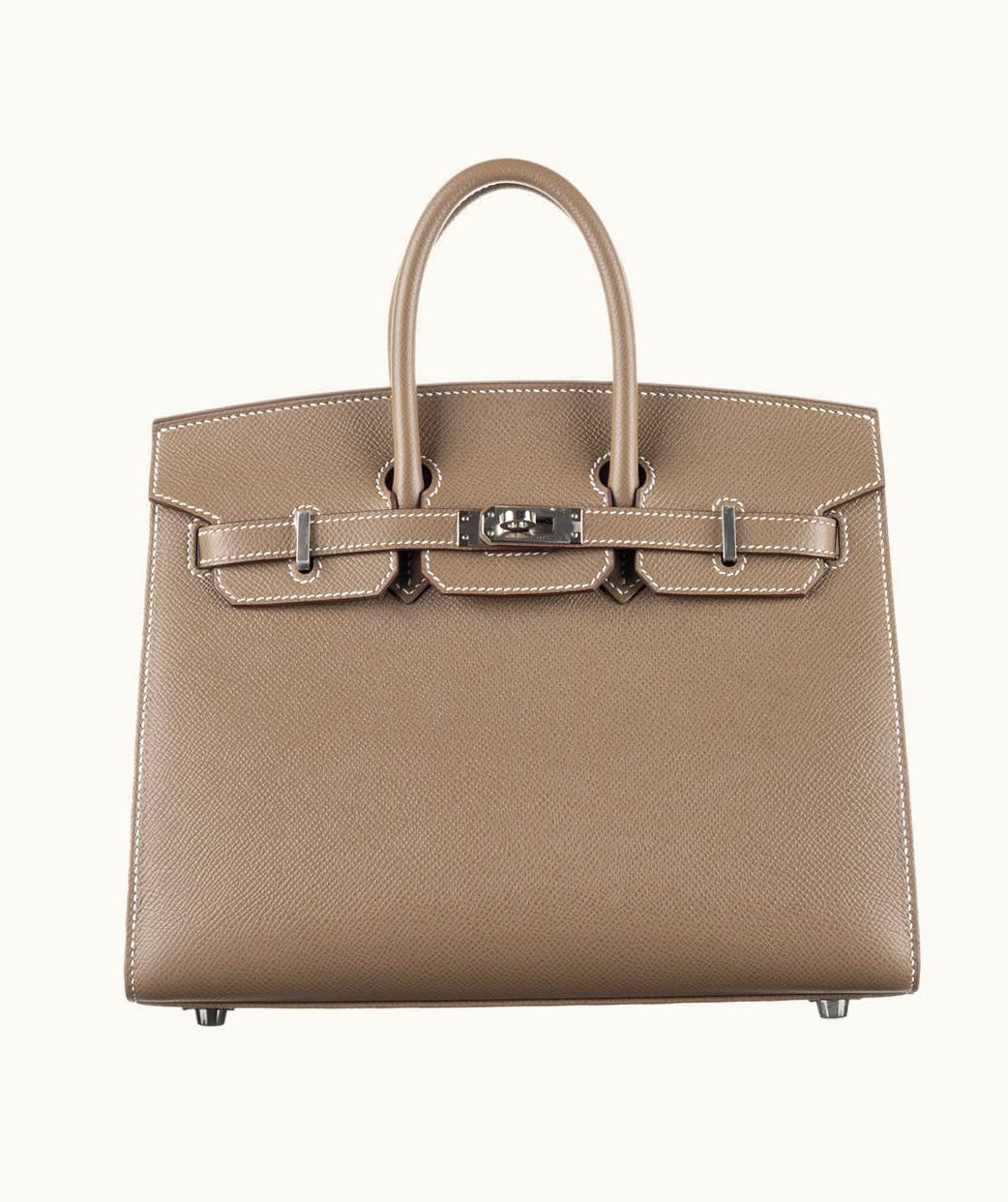 Hermès Hermès Birkin 25cm - Etoupe - Togo - Sellier - Palladium (PHW)